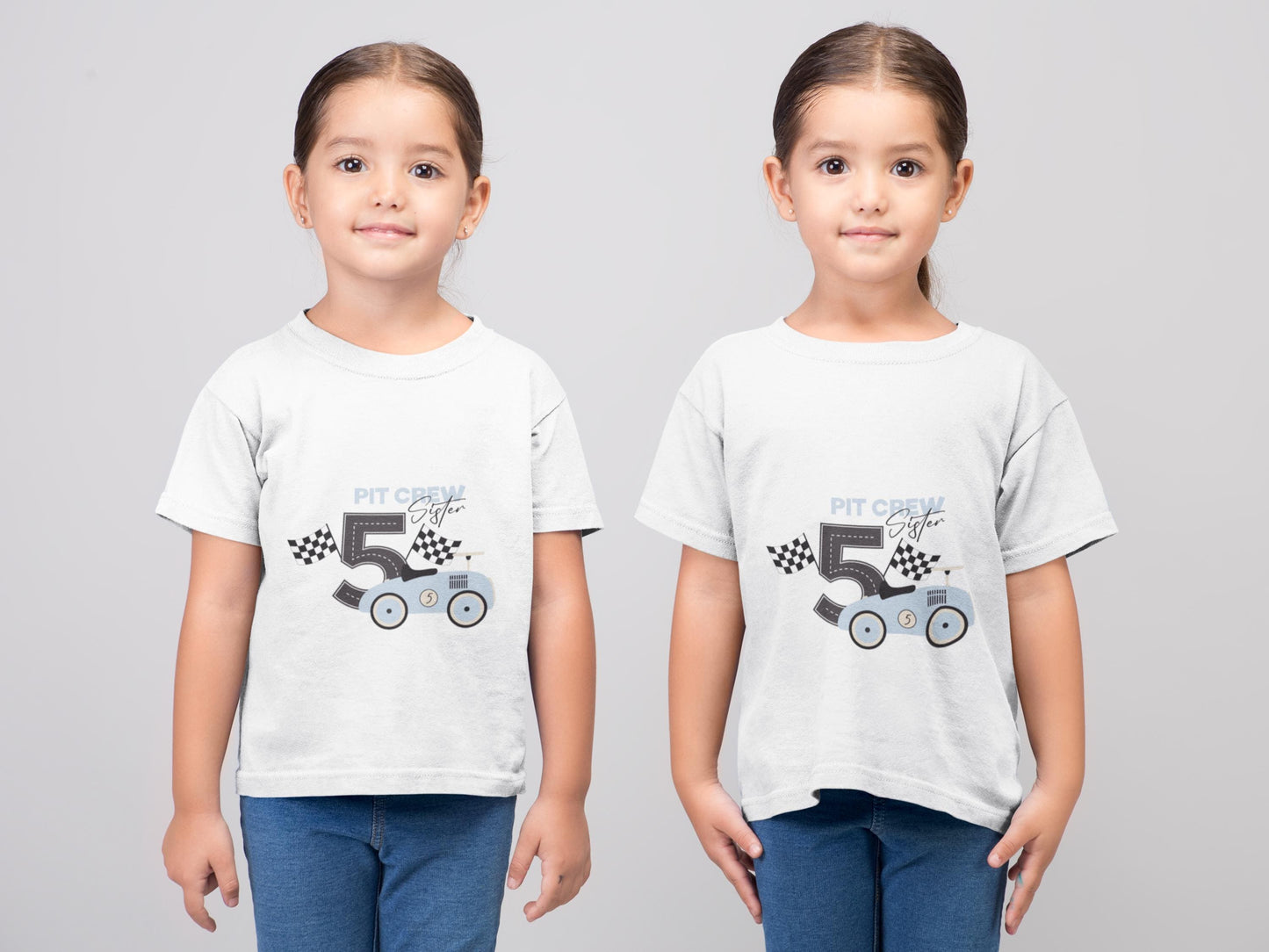 Race Car Birthday SVG Bundle - Pit Crew Family Shirts for 5th Birthday - Racing Theme Digital Download PNG EPS, Matching Family Birthday Svg