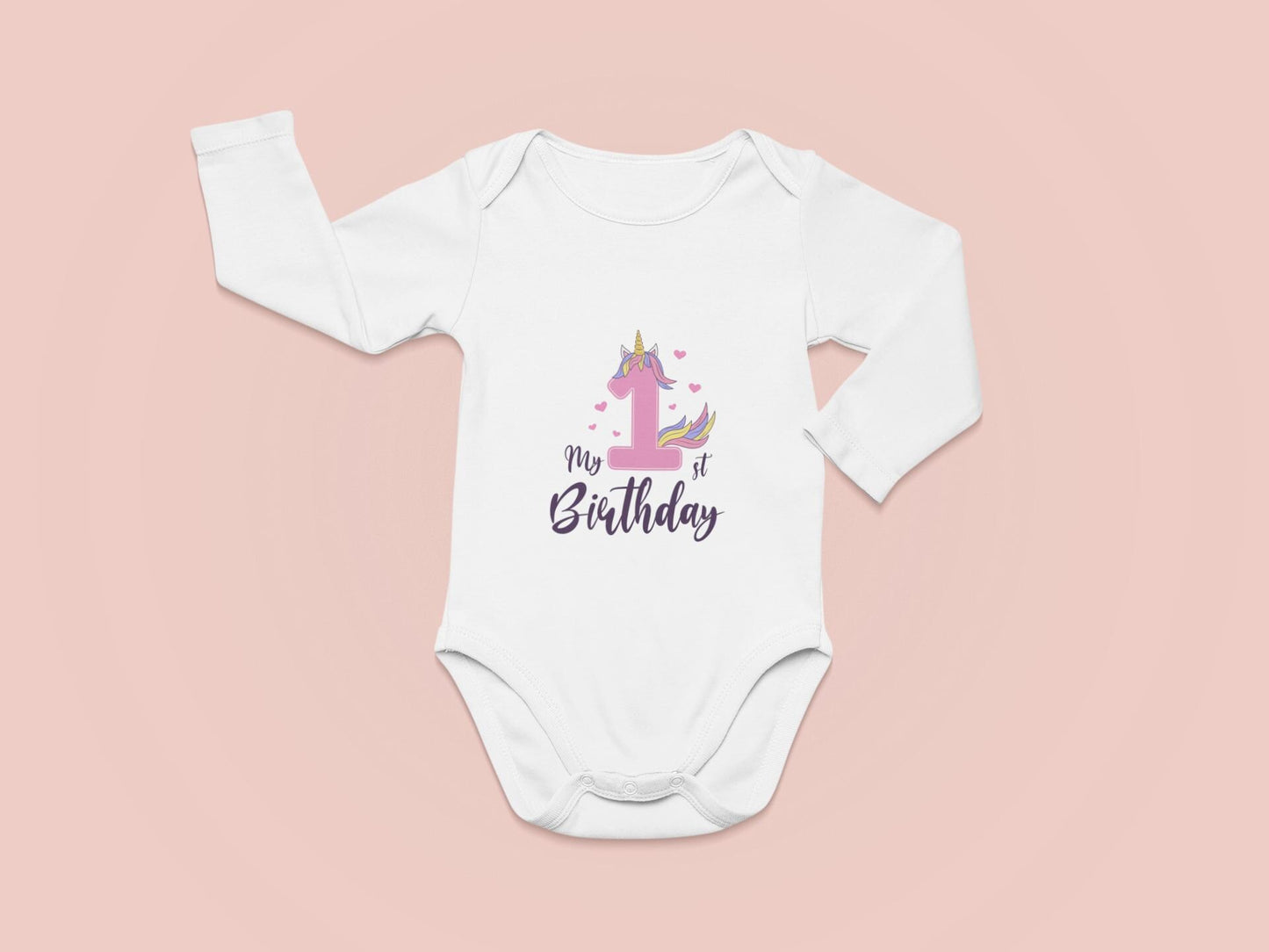 My 1st Birthday Unicorn SVG Bundle – Adorable Unicorn Birthday Design for Baby Girls, Cute Unicorn Birthday Design for Girls, Birthday Girl