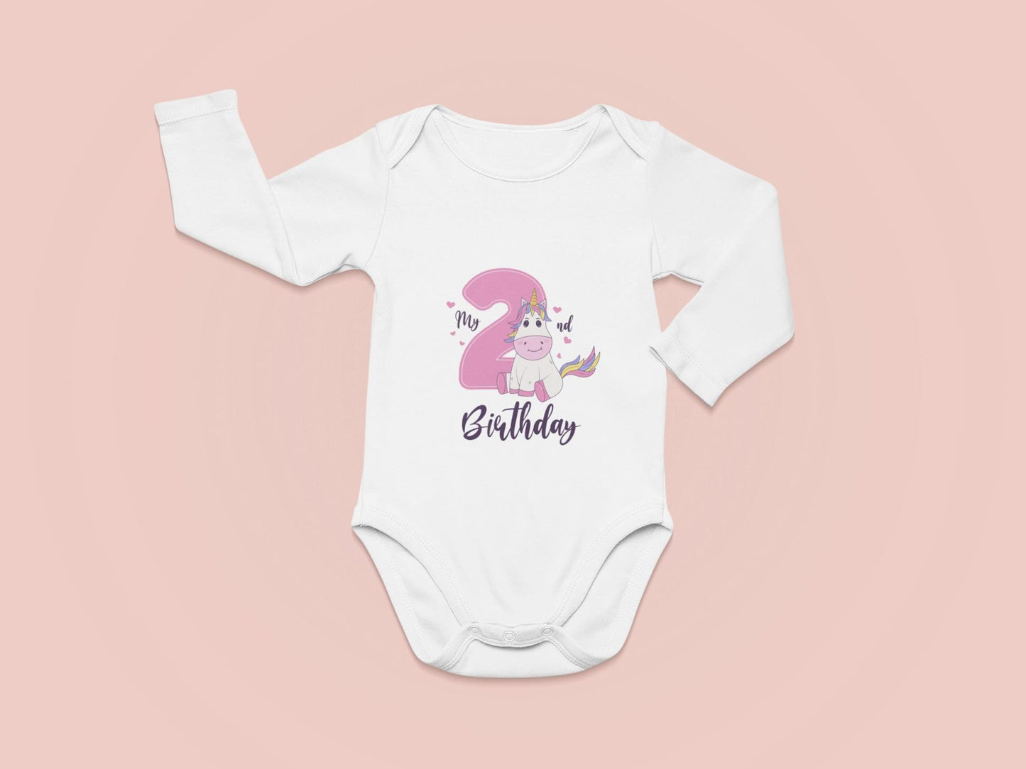 My 2nd Birthday Svg, Unicorn SVG, Unicorn Birthday Design for Girls in SVG, Birthday Girl Svg, Birthday Svg, Magical Birthday SVG