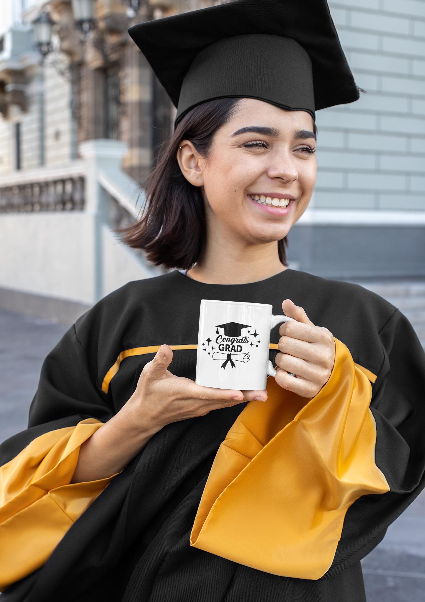 Congrats Grad Graduation Design - Diploma, Cap, and Sparkles - Digital Files SVG, PNG, EPS, Decorations, and Graduation Keepsakes