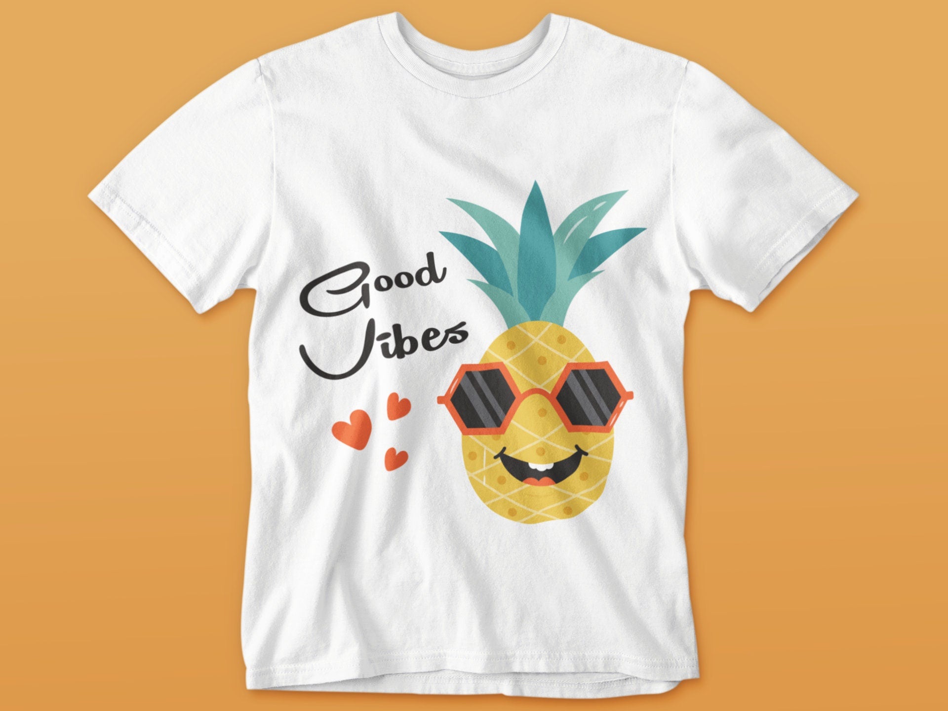 Pineapple Wearing Sunglasses SVG, Pineapple SVG, Summer SVG, Cute Pineapples Clipart, tropical, Cool Pineapple, Fashion Fruit Character