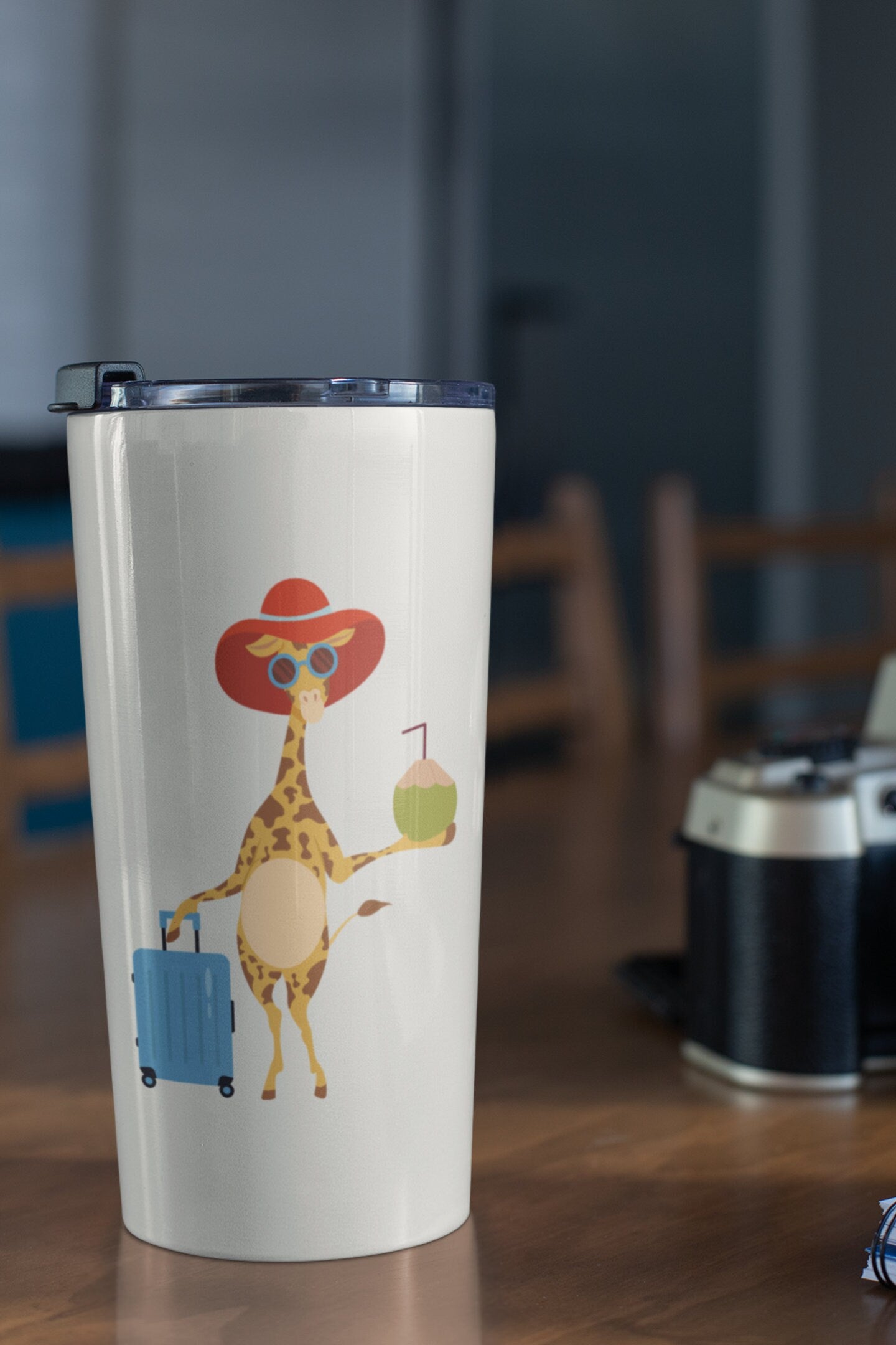 Travel Giraffe Clipart SVG, Adventure Begins, Giraffe Clipart, Travel PNG, Adventure PNG, Vacation Clipart, Fun Travel Graphics