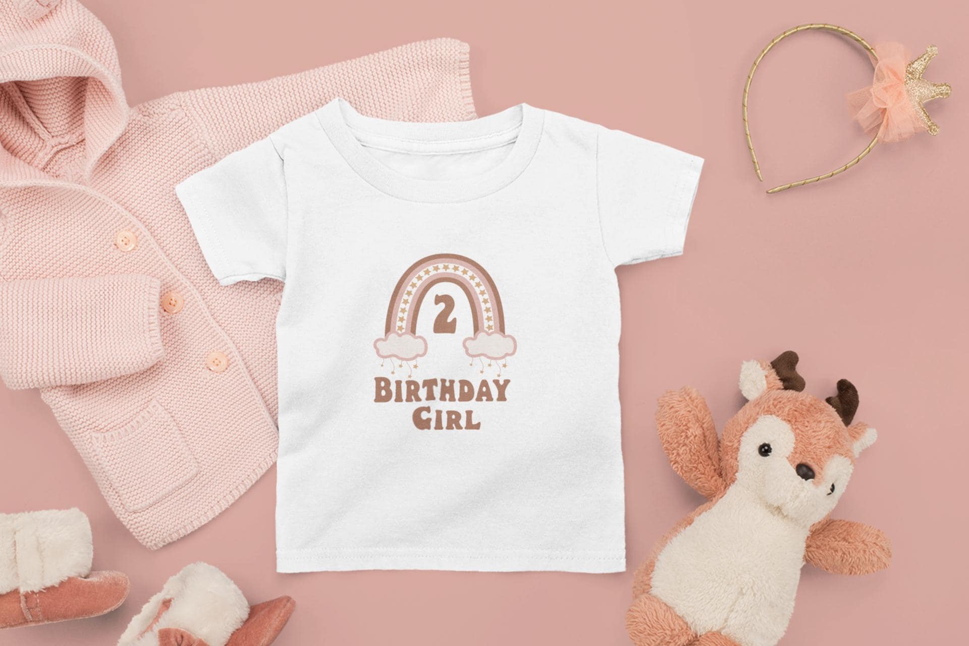 Boho Rainbow SVG, Boho Rainbow Birthday Girl SVG, Retro Svg, Stars Rainbow, Boho birthday Shirt, Happy Birthday Number