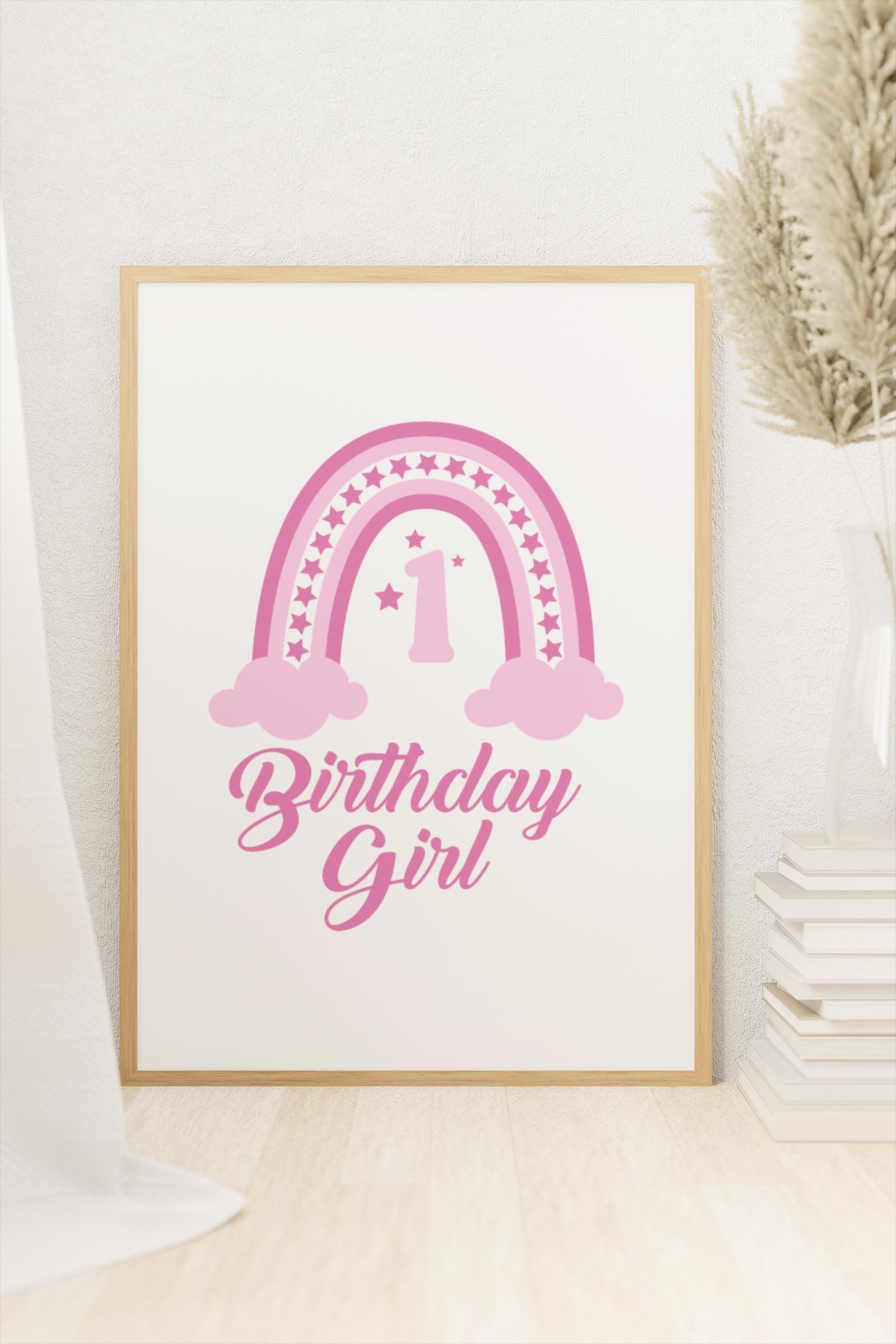 Rainbow First Birthday Party SNG, Boho First Birthday Shirt, Matching Girls Birthday SVG, Boho Rainbow SVG, Family Birthday Party Svg