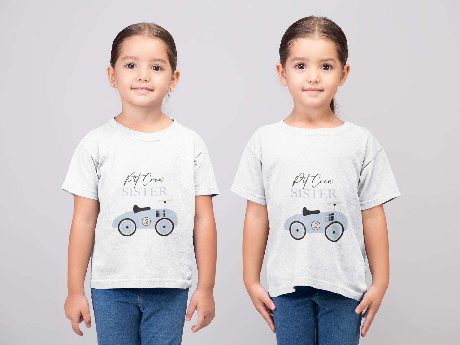 Blue Vintage Car Family SVG, Pit Crew Daddy, Mommy, Brother, Sister, Fast two SVG, Blue Race Car, 2nd Birthday Boy, Matching Family Birthday