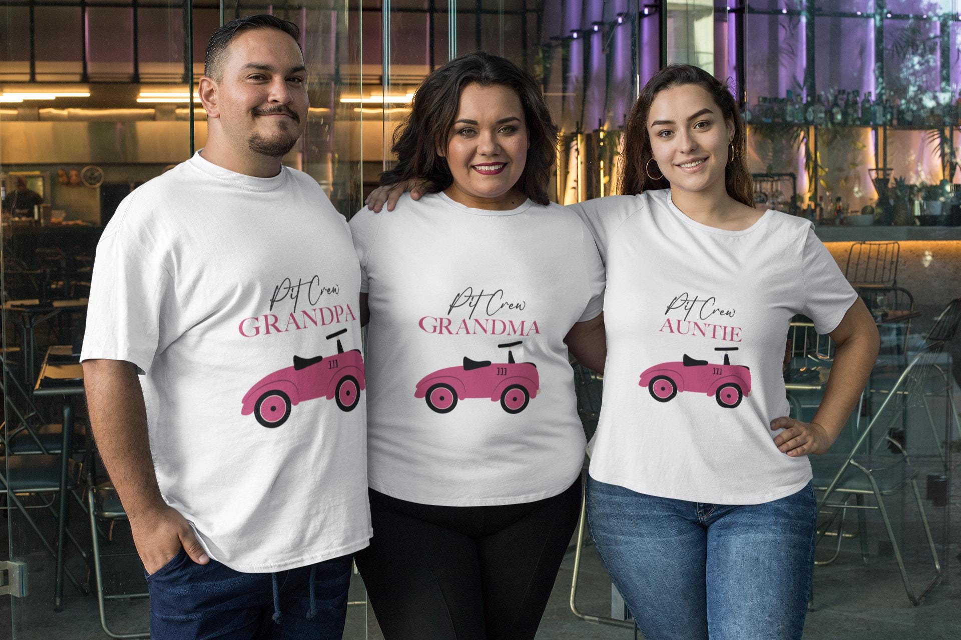 FAST ONE Race Car SVG, Pink Race Car 1st Birthday Girl Shirt, Birthday Car Design Svg, Pink Pit Crew Svg, Family Birthday, Family Matching
