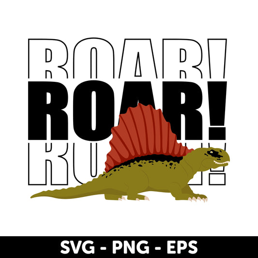 Dinosaur ROAR SVG, Dino Clipart for Kids, Dinosaur Silhouette SVG, Dinosaur T-shirt Design, Dino Party Svg, Dino Birthday Party Svg