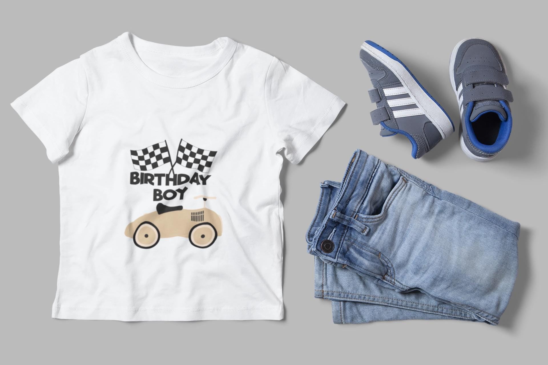 Pit Crew & Birthday Boy SVG Bundle, Car Racing Party Shirt Designs, Car Birthday Party, Matching Family Shirts, Car Lover Gift
