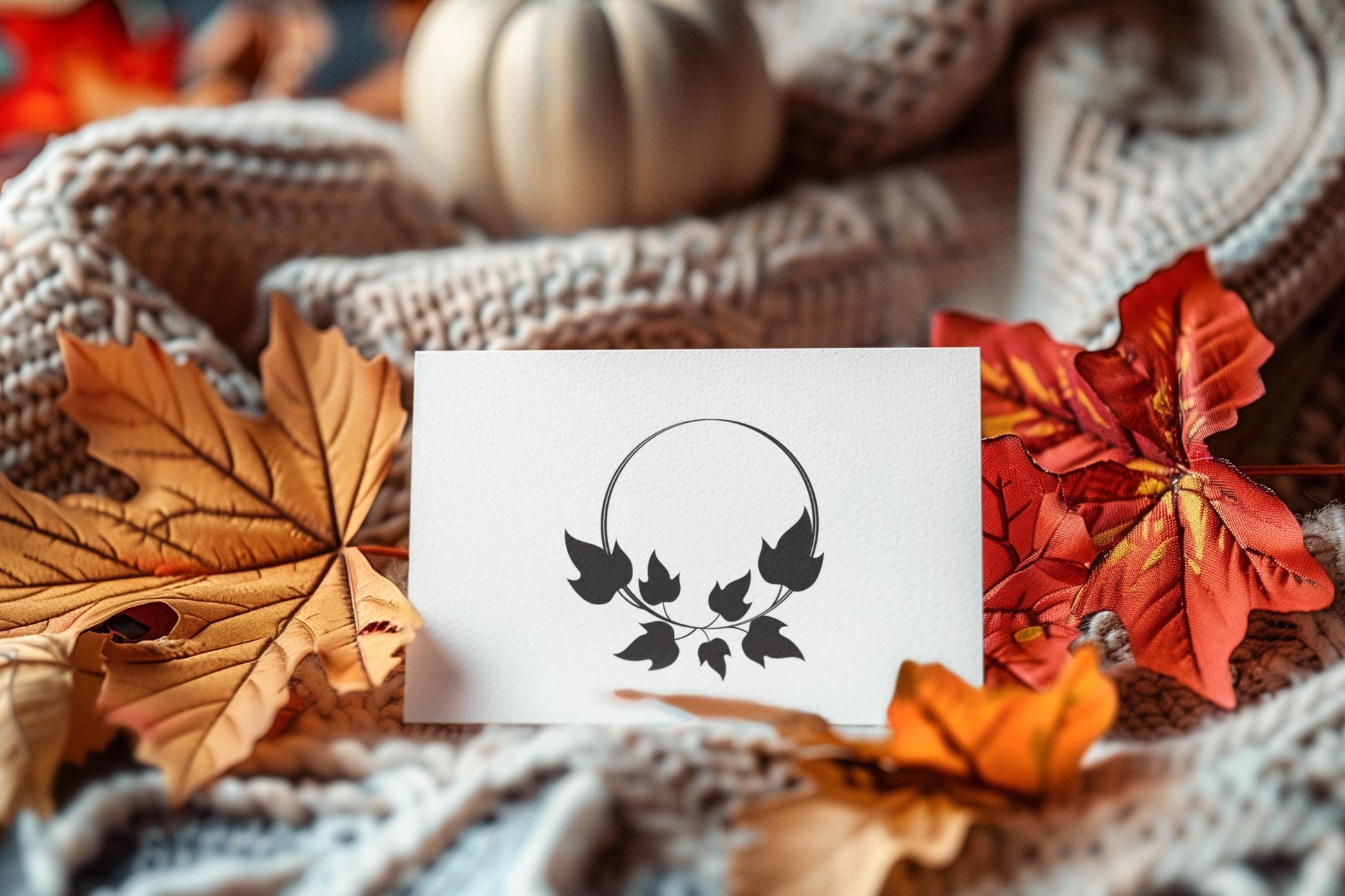 Black Silhouette Autumn Wreaths SVG, Wedding Wreath Svg, Wreath Monogram Svg, Leaves Svg, Circle Svg, Plant Svg, Wedding Wreath Svg