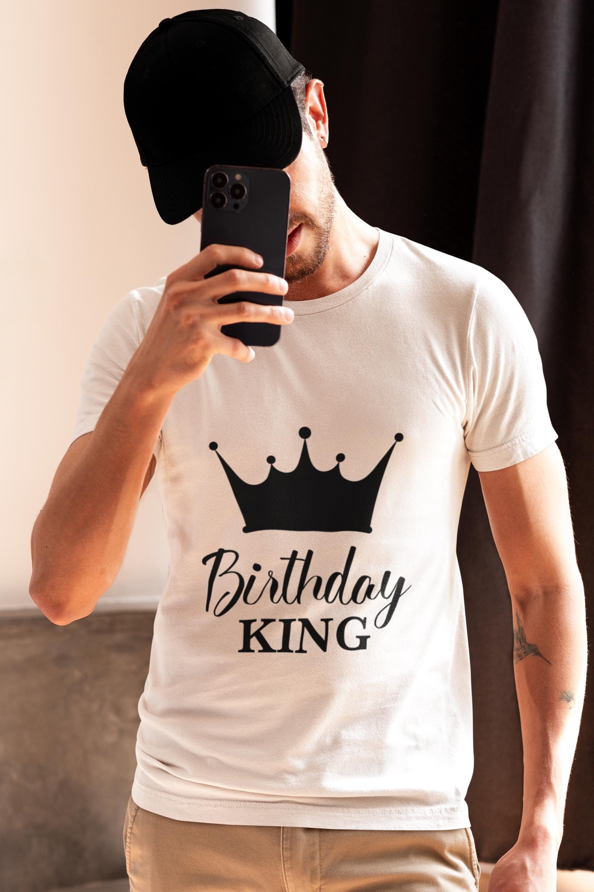 Birthday King & Wife Bundle - SVG, couples birthday Svg, gold crown Svg, birthday party Svg, matching couple shirts, birthday theme