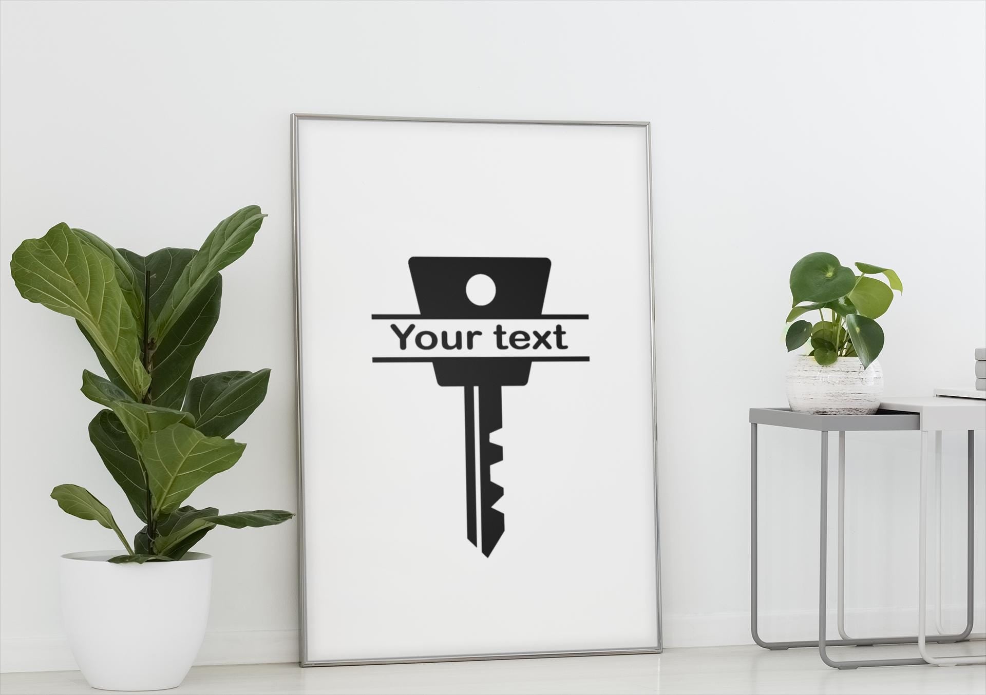 Personalized Key Shape Design SVG, Real Estate Sold Sign, Home Sweet Home, Sold SVG, Real Estate SVG, New Home Owner, Custom Text Key