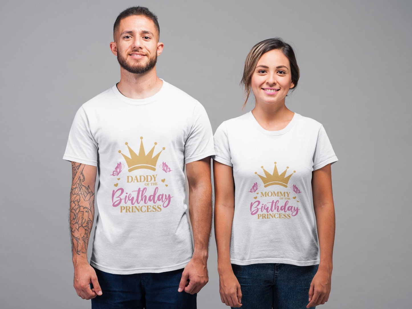 Birthday Princess Svg, Pit Crew Princess Family Svg, Birthday Party Svg, Golden Crown Svg, mom of the birthday girl