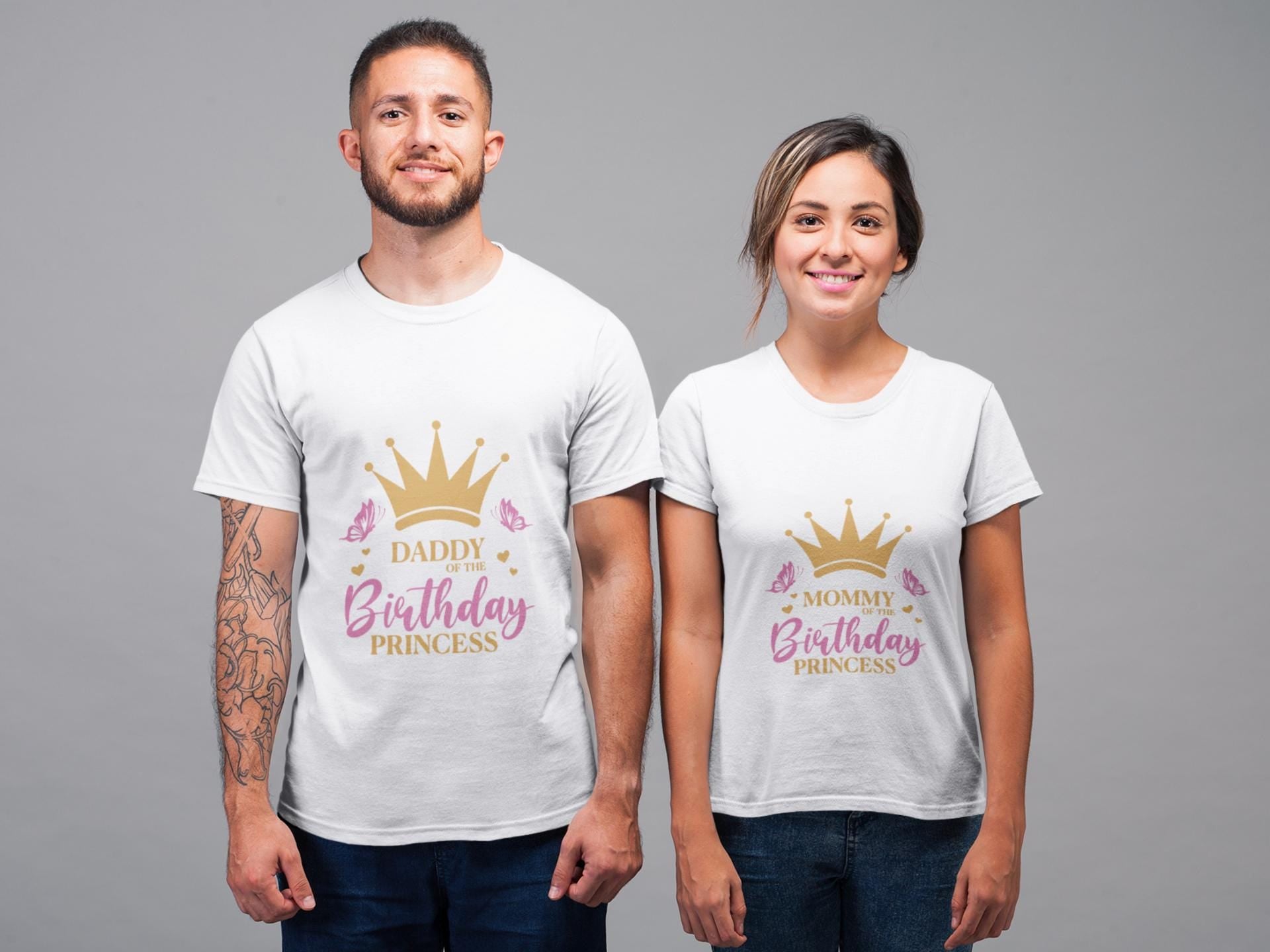 Birthday Princess Svg, Pit Crew Princess Family Svg, Birthday Party Svg, Golden Crown Svg, mom of the birthday girl