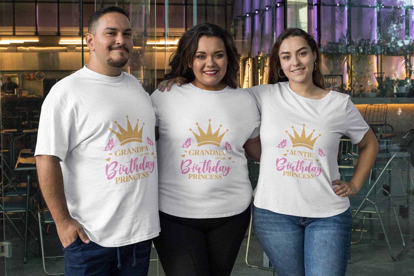 Birthday Princess Svg, Pit Crew Princess Family Svg, Birthday Party Svg, Golden Crown Svg, mom of the birthday girl