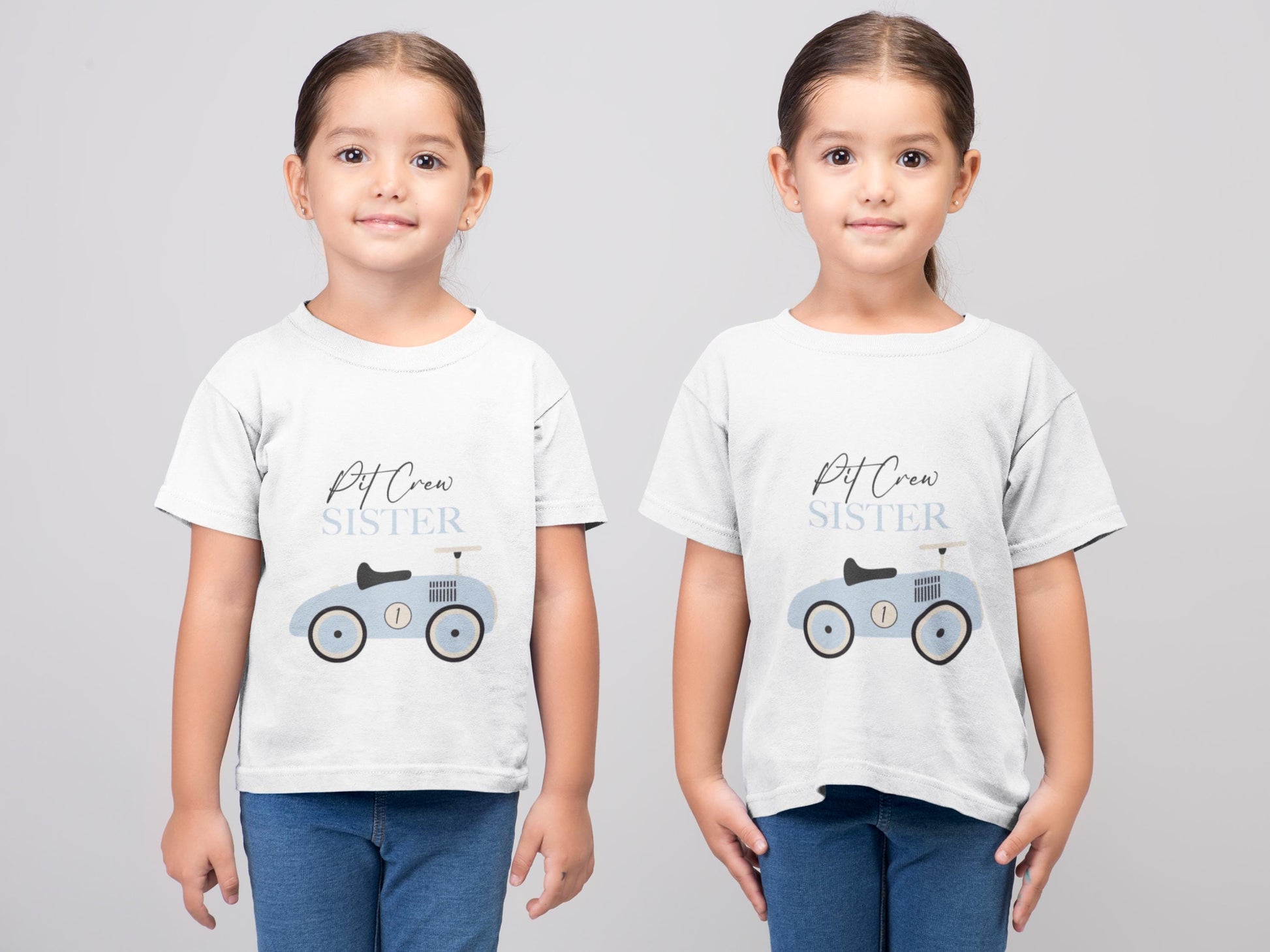 Blue Vintage Car Family SVG Bundle, Pit Crew Family SVG Bundle, Blue Race Car 1st Birthday Boy Shirt, Matching Family Shirts SVG