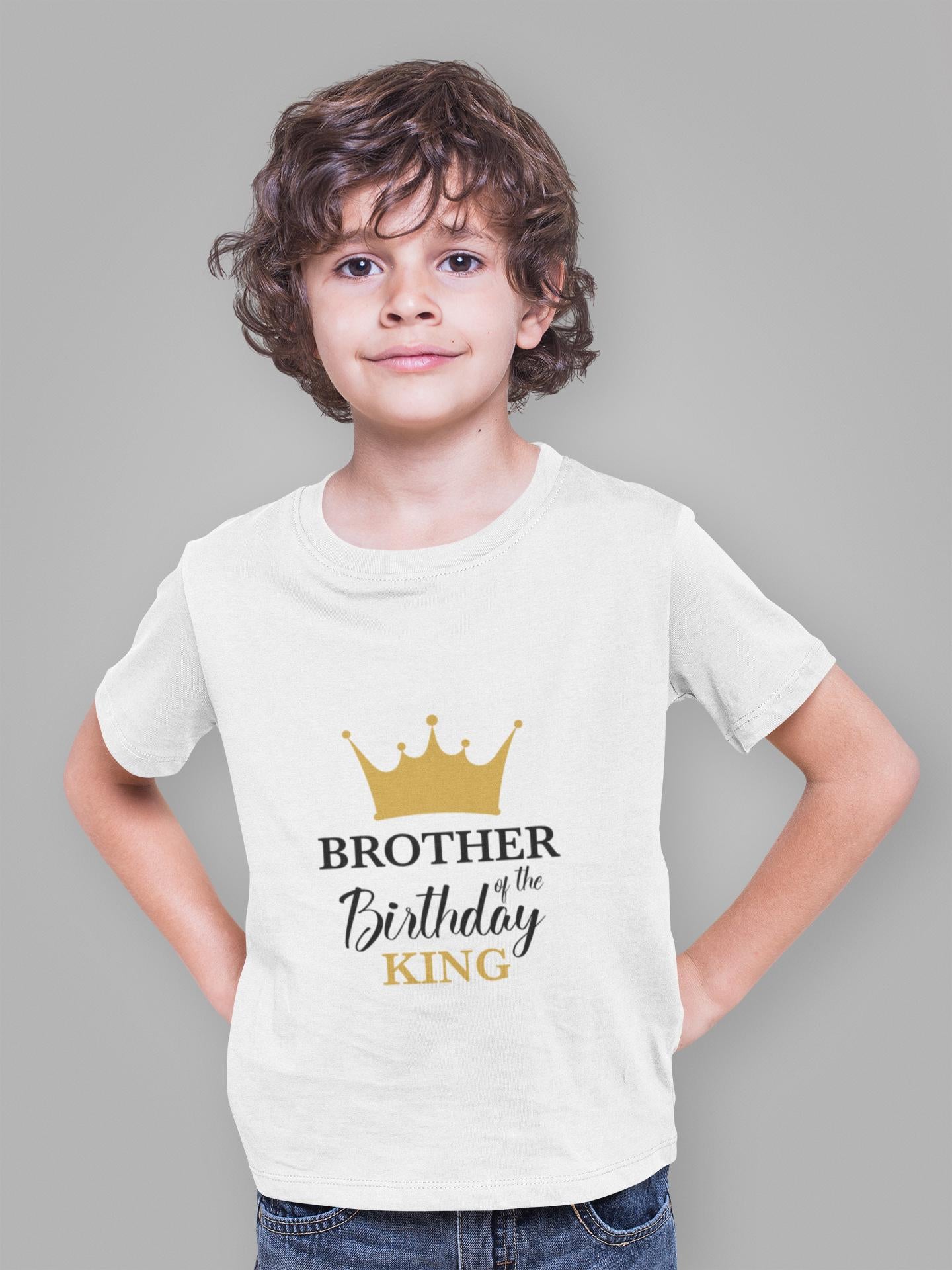 Birthday King Family Bundle SVG, Gold Crown Birthday Party Designs for Family, Custom Birthday Group, Birthday Party Svg