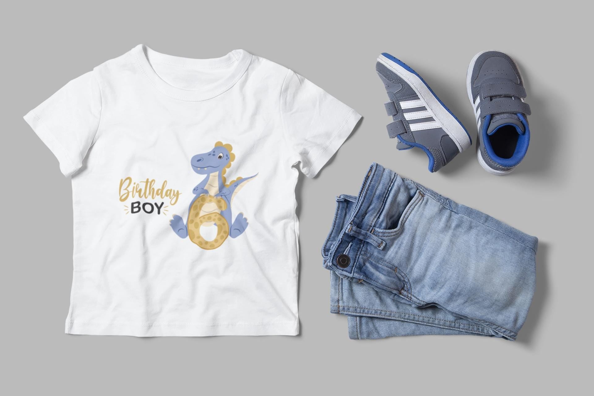 6th Birthday Svg, Dino Birthday Family Shirt Design Set, Blue Dinosaur Party Decoration Svg, Dinosaur Birthday Svg, Family celebration set