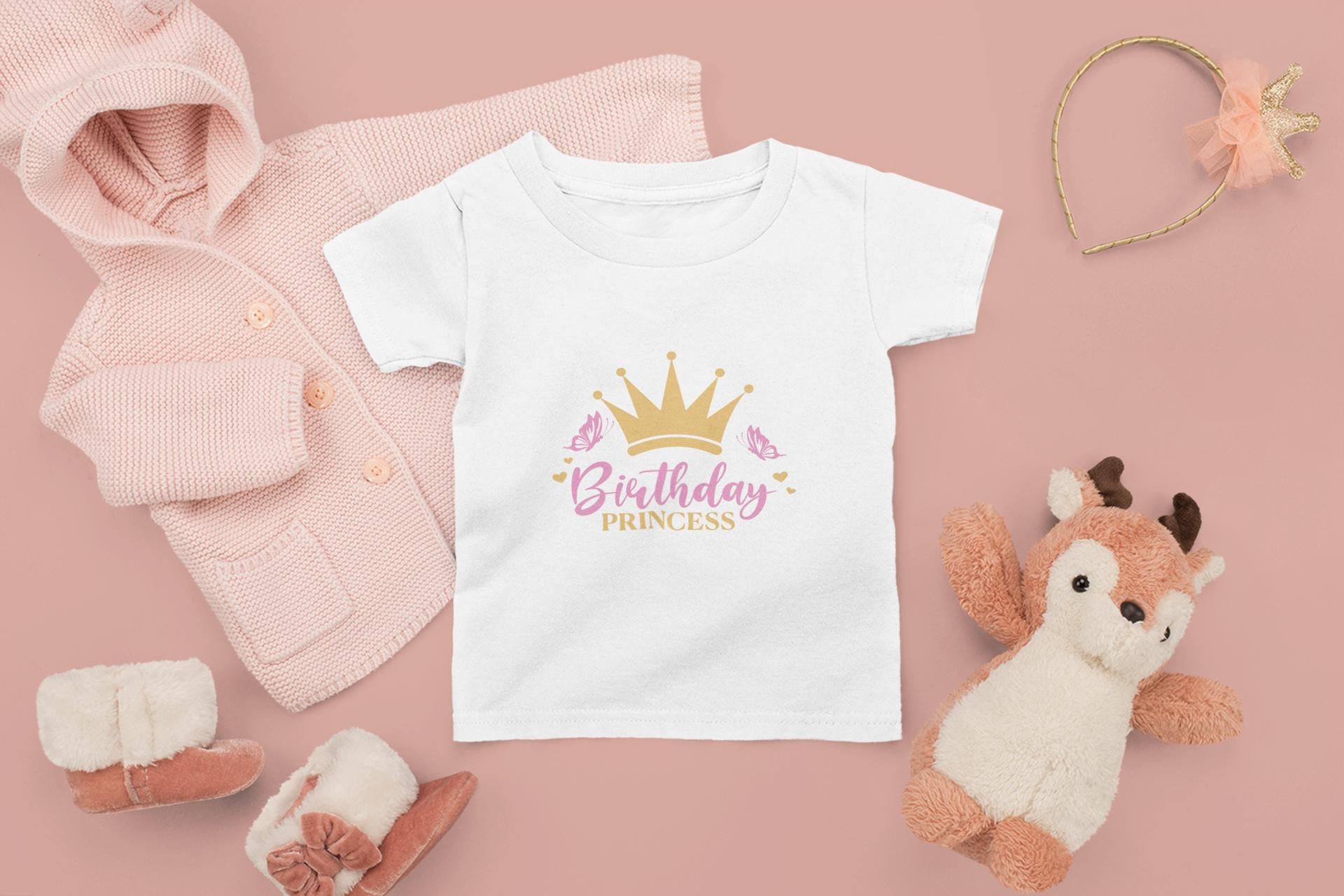 Birthday Princess Svg, Pit Crew Princess Family Svg, Birthday Party Svg, Golden Crown Svg, mom of the birthday girl