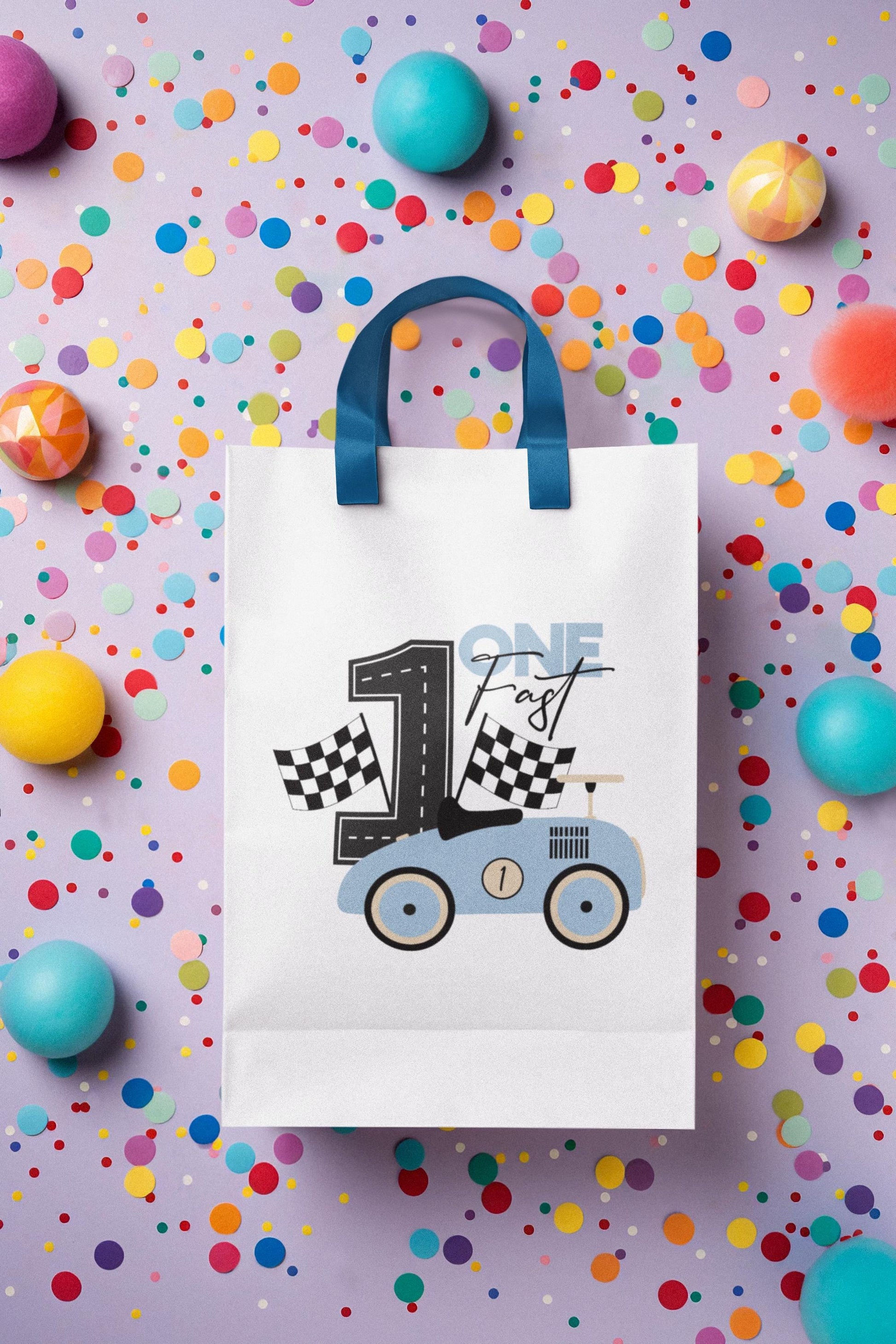 Fast One Svg, 1st Birthday Racing Car, Blue Vintage Car SVG, 1st Birthday Boy Shirt, Birthday Decoration Svg, Racing Car Birthday