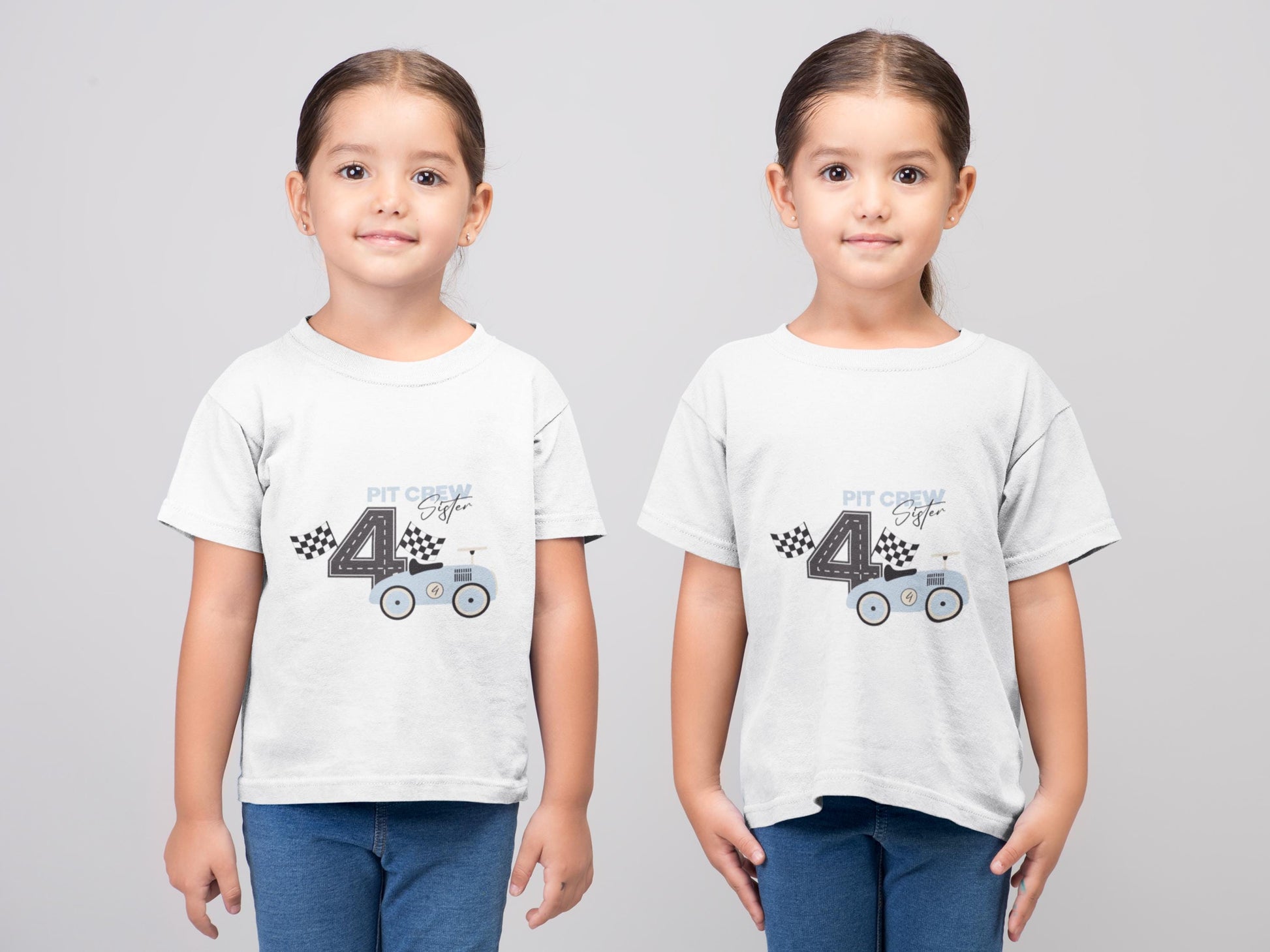 Need Four Speed Birthday SVG, Pit Crew Birthday Set, Age 4 Racing Theme - SVG, Cars 4th Birthday Svg, Blue Vintage Car Family SVG Bundle