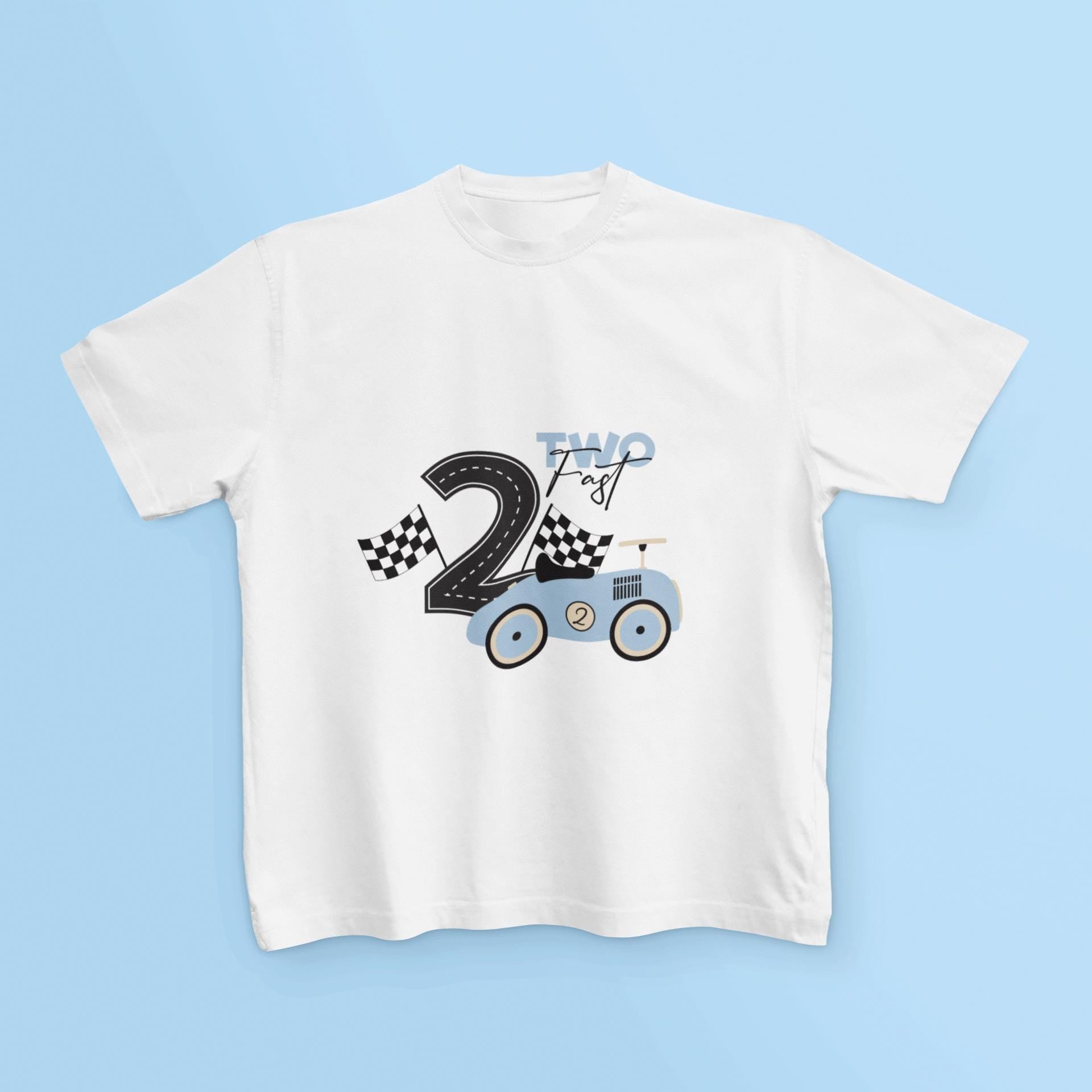 Two Fast Birthday Svg, Racing Car Birthday Party SVG, Birthday Design for 2 Year Olds SVG, Party Design Svg, Second Birthday PNG
