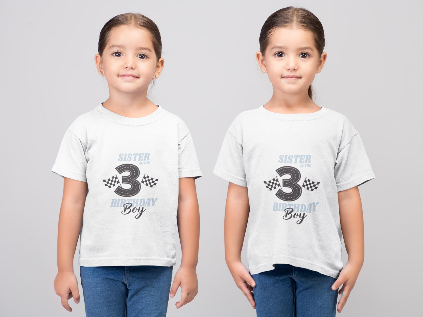 Race Car Birthday Boy Family Set for 3rd Birthday, Race Car Birthday Theme, Family Matching Birthday Digital Download Birthday
