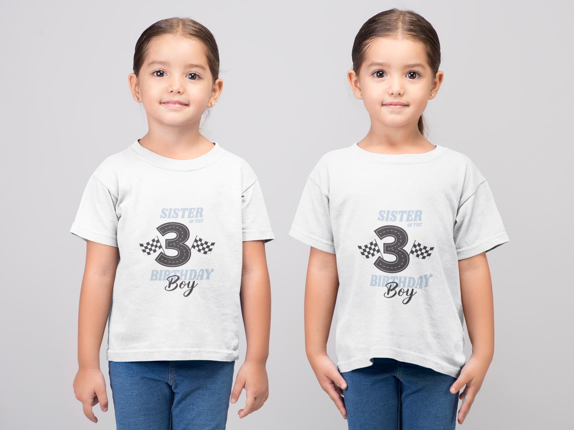 Race Car Birthday Boy Family Set for 3rd Birthday, Race Car Birthday Theme, Family Matching Birthday Digital Download Birthday