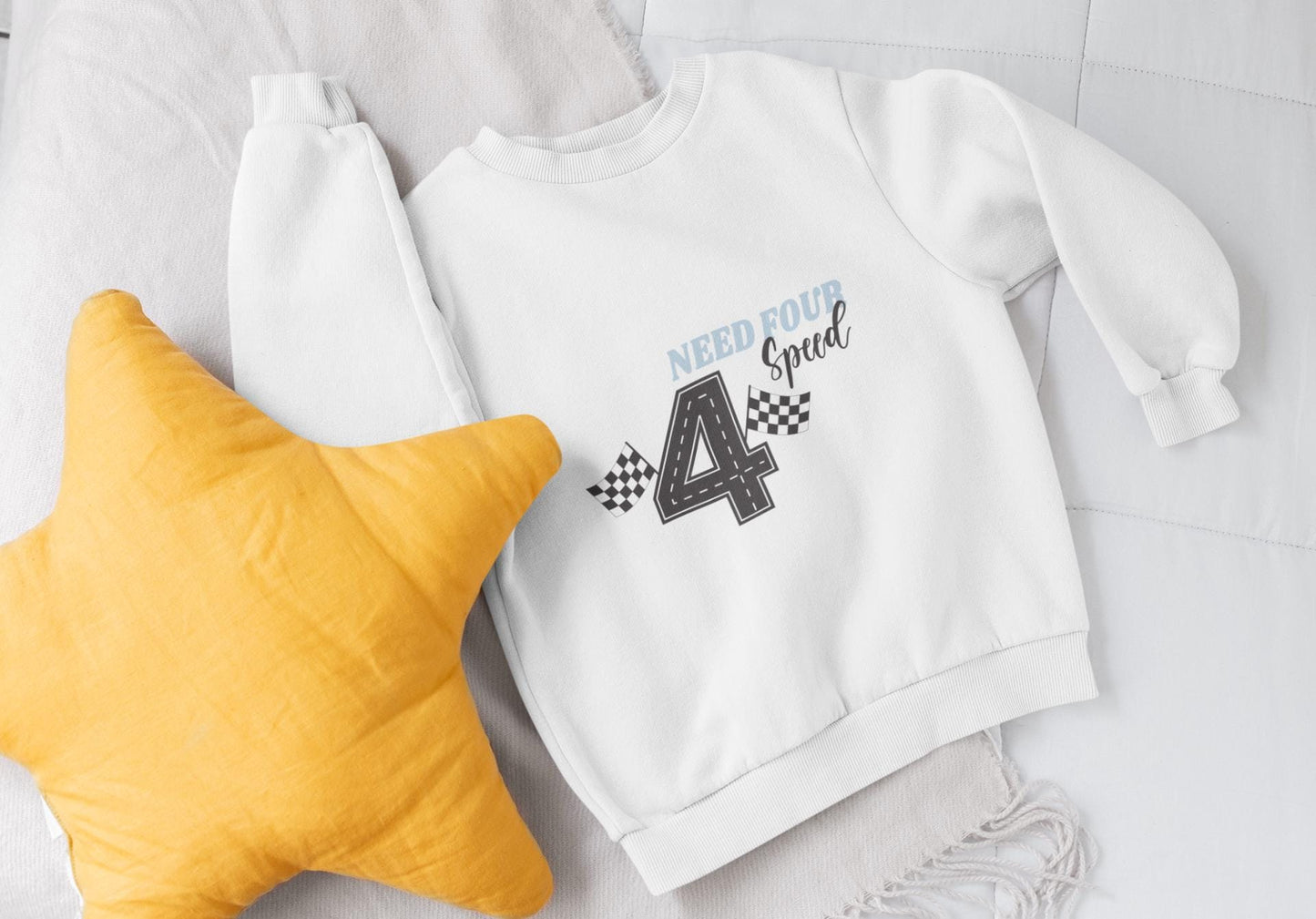 Need Four Speed Race Car Birthday SVG – Road Number 4 with Checkered Flags Design, Race Car Birthday Svg, Kids Birthday Party Svg
