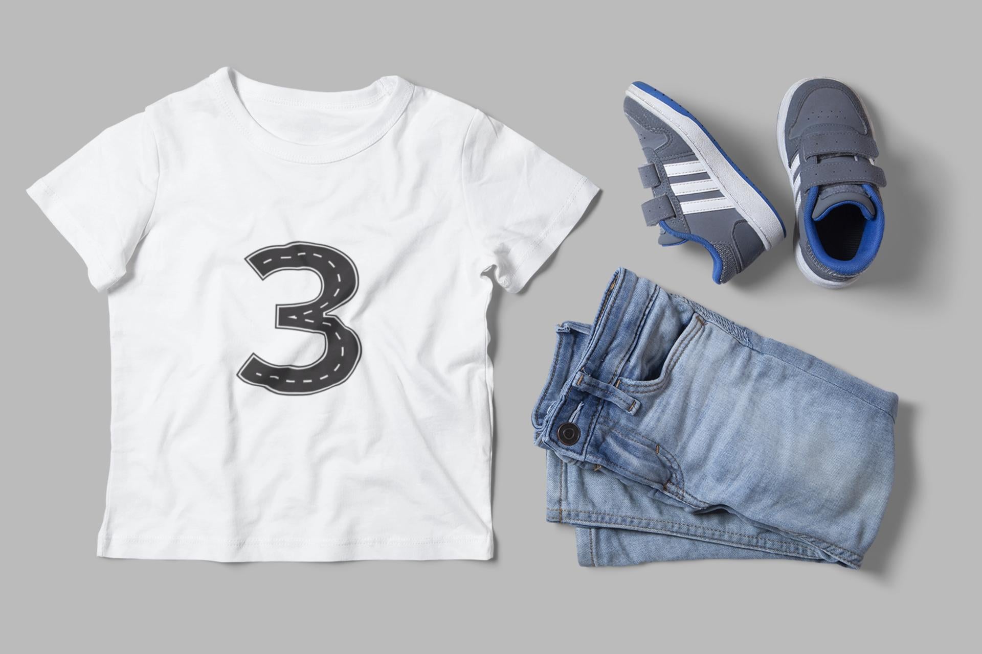 Road Number SVG Bundle – Road-Themed Numbers 0-9 with Lane Markings, Road number SVG, Birthday Svg, Number Svg, Race Car Decor