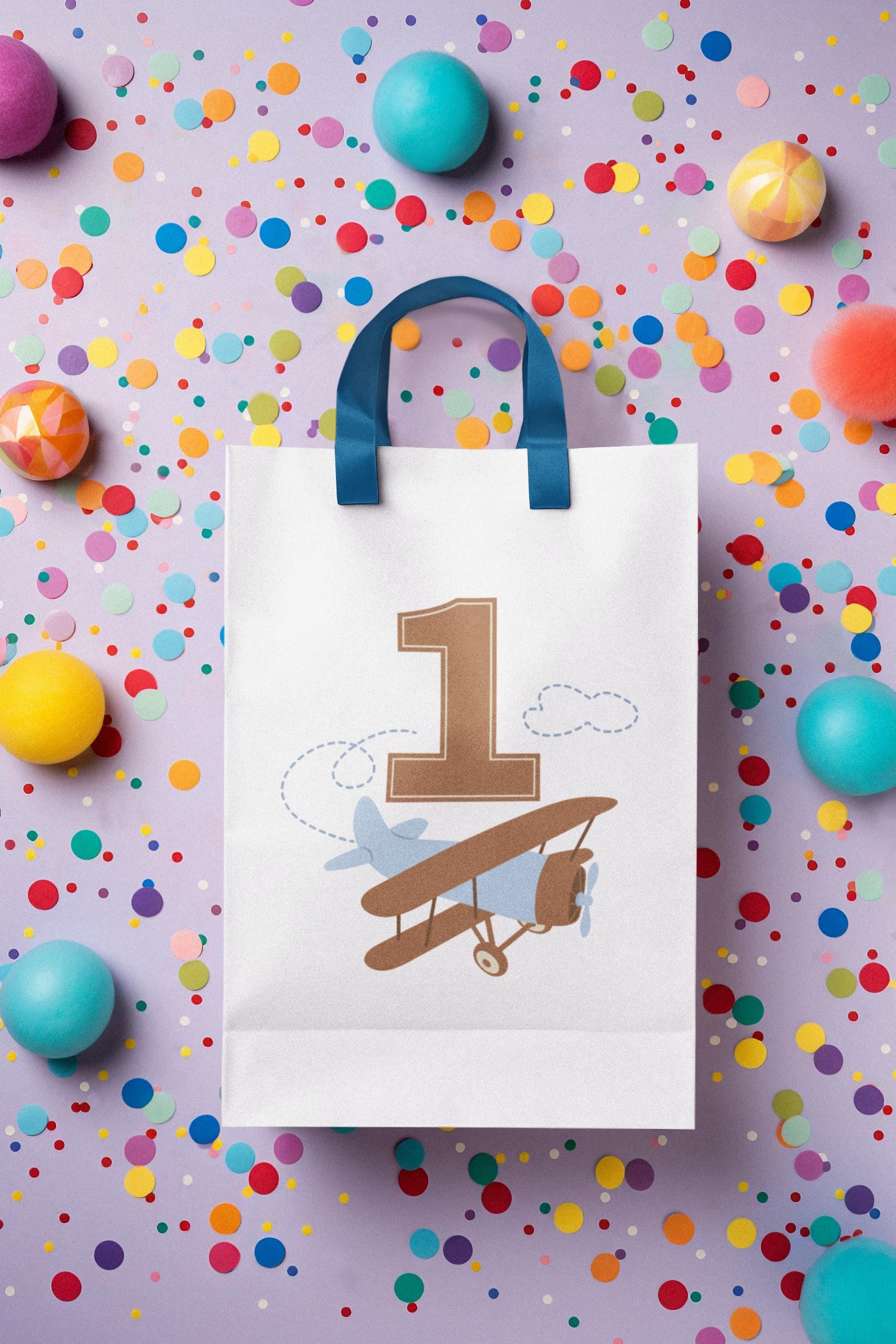 Fast One Birthday Airplane SVG, Vintage Airplane Birthday Number 1 Design, Baby Boy Birthday Clipart PNG & EPS, Airplane party decor Svg