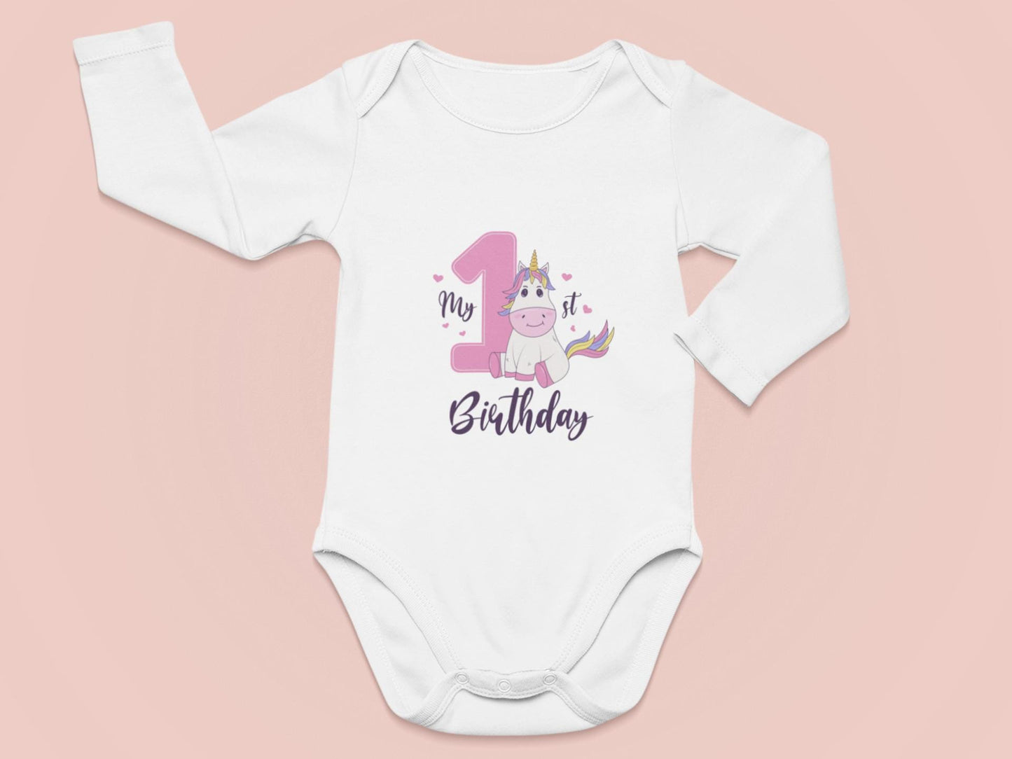 First Birthday SVG, My 1st Birthday Unicorn SVG, Cute Unicorn Birthday Design for Girls, First Birthday Unicorn Svg, Birthday Girl Svg