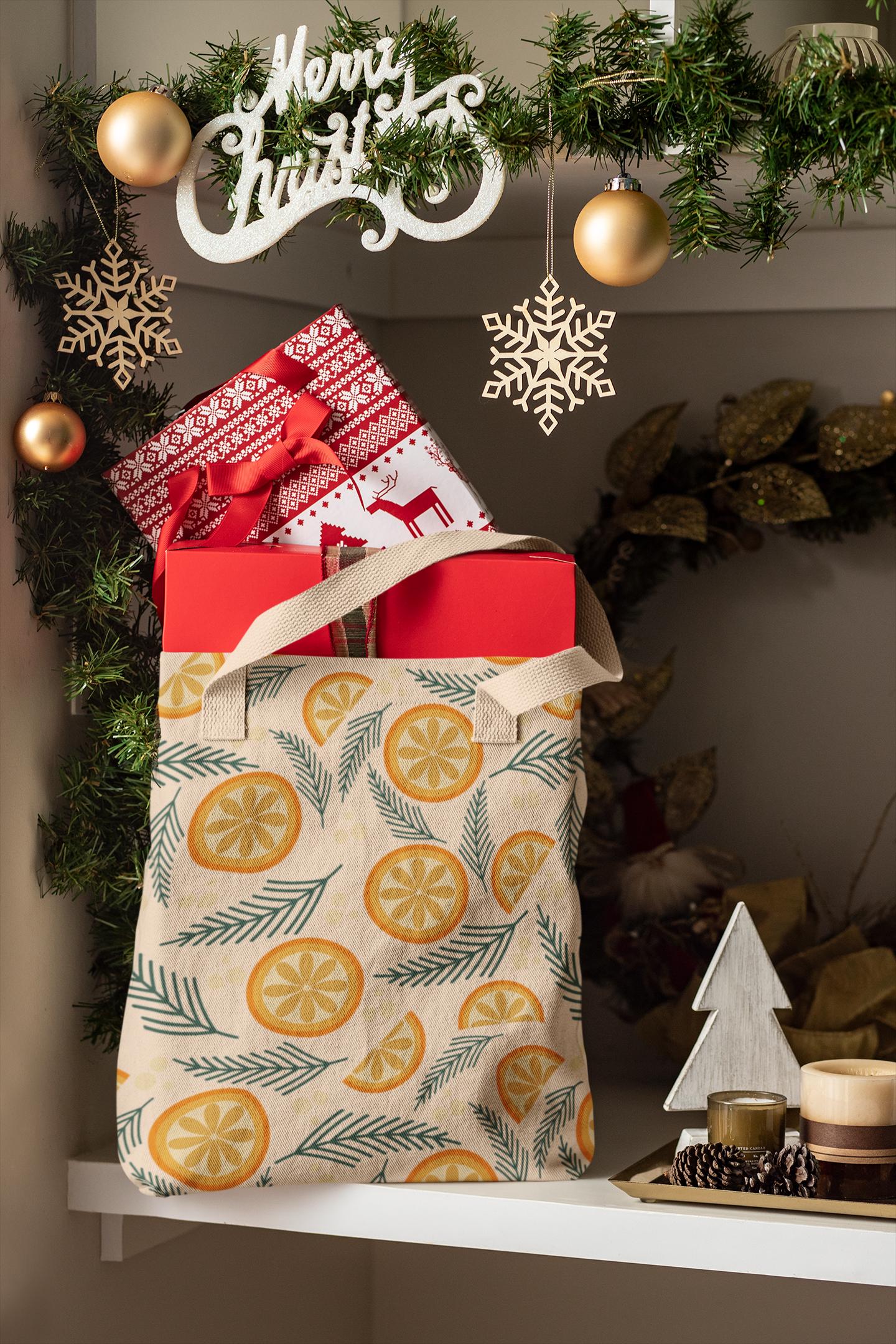 Rustic Orange and Pine Holiday Pattern Bundle – Christmas Digital Paper in SVG, PNG, EPS, Christmas pattern bundle, Vintage Christmas design