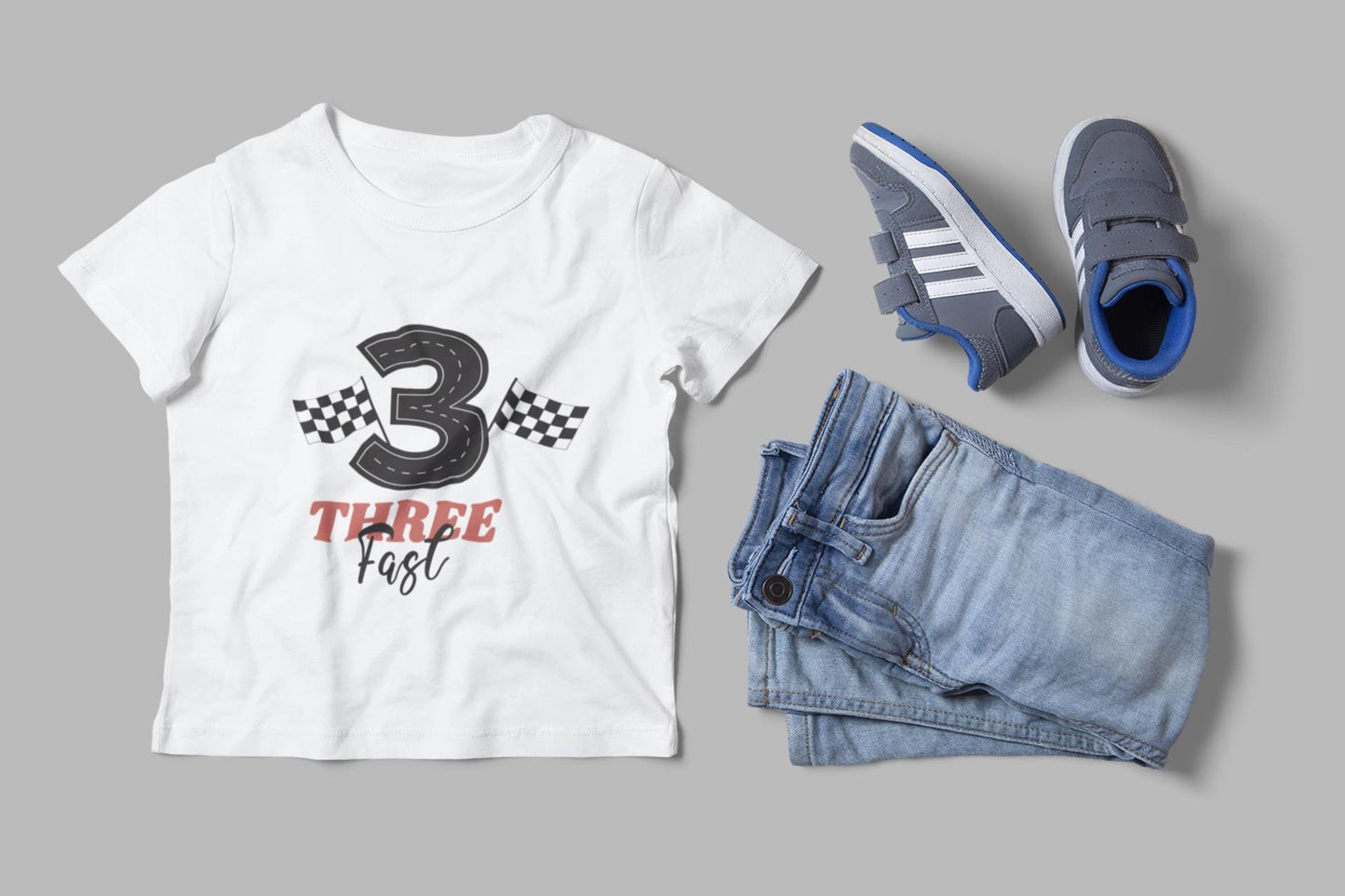 Three Fast Svg, Race Car Birthday SVG Design for 3rd Birthday Party, Racing Theme, Checkered flag SVG, Kids racing theme, Boy birthday Svg