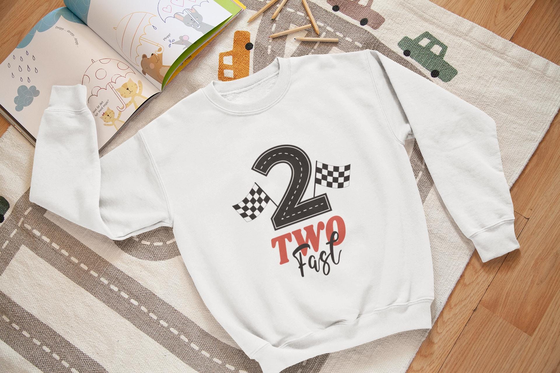 Two Fast Birthday Svg, Race Car Theme for 2nd Birthday Party Decorations, 2nd birthday design Svg, Race car birthday theme Svg