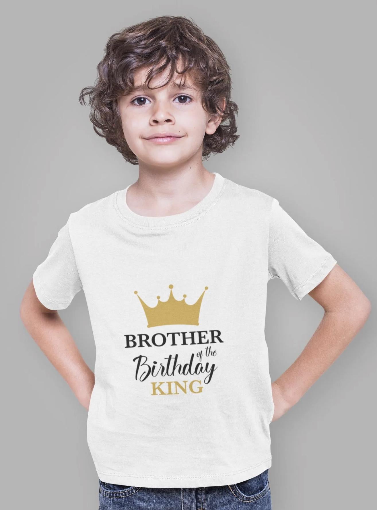 Birthday King Family Bundle SVG, Gold Crown Birthday Party Designs for Family, Custom Birthday Group, Birthday Party Svg