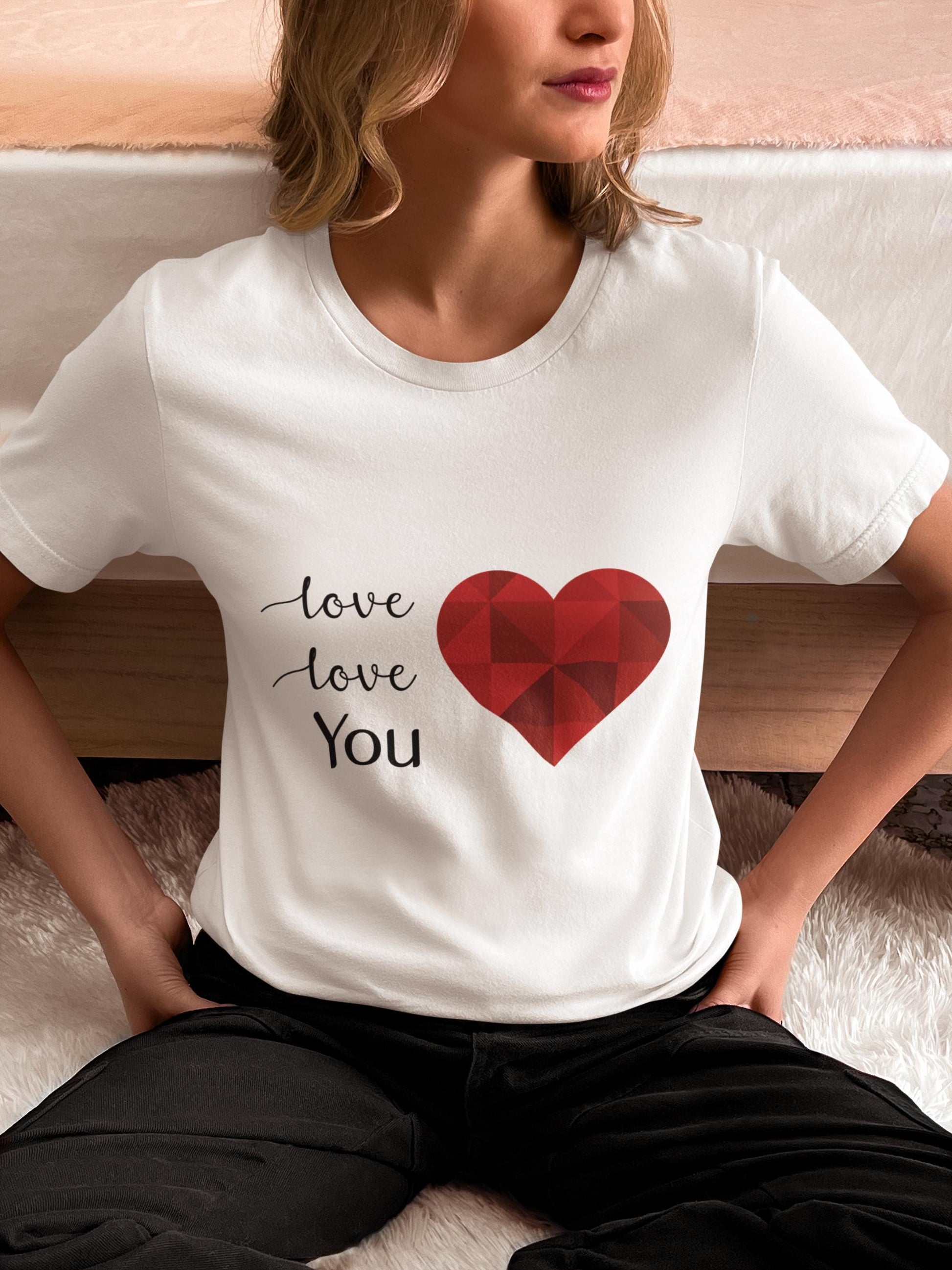 Geometric Heart, Love Love You SVG Design, Valentine's Day Svg, Romantic Crafts, Romantic Love Quote, Modern Heart, Valentine Card Design
