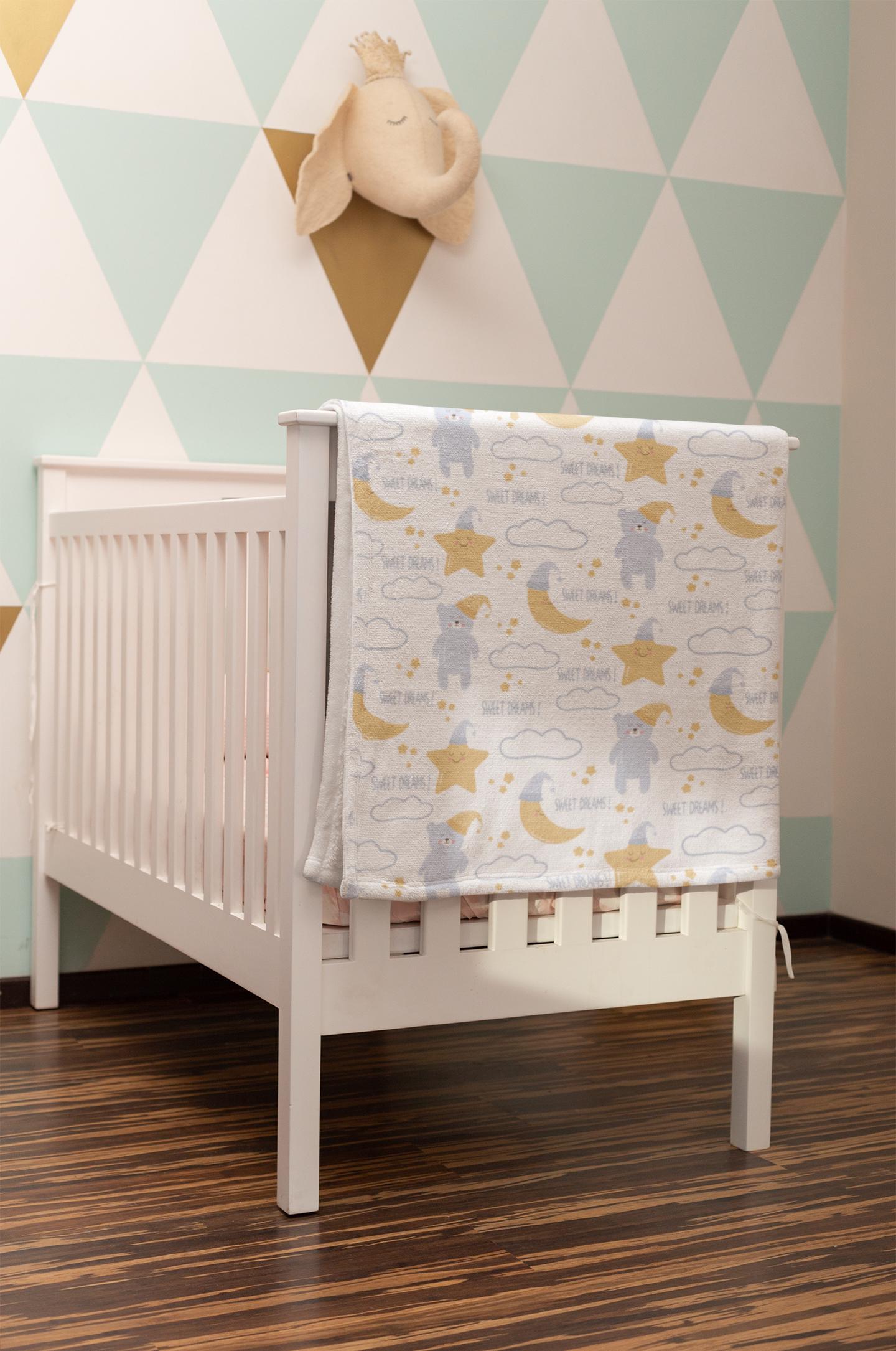Sweet Dreams Svg, Baby Nursery Seamless Pattern - Moon, Bear, Star & Cloud Design for Kids, Whimsical Baby Design, Baby Room Wallpaper Svg