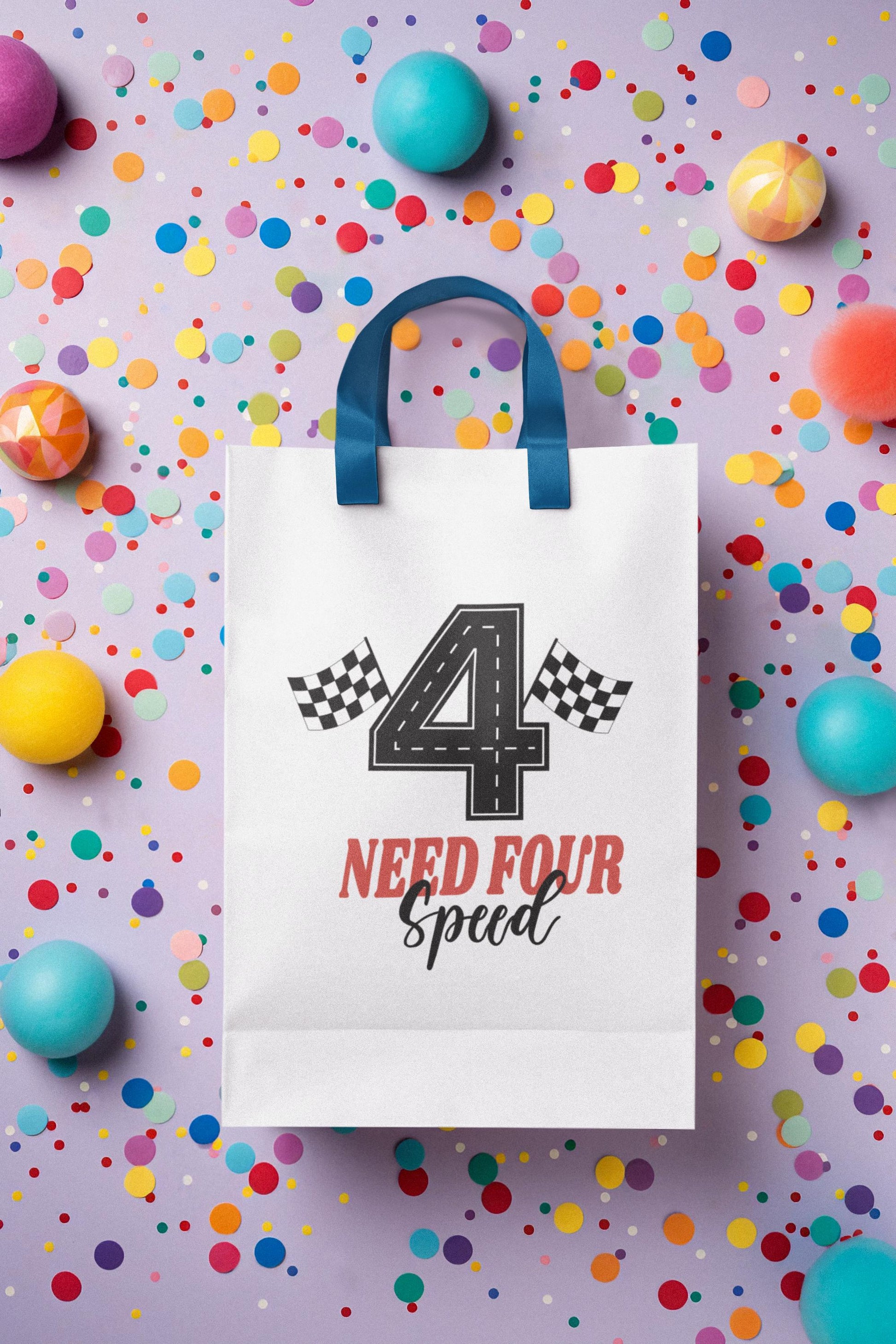 Need Four Speed Svg, Race Car Birthday Design, 4th Birthday Party, Racing Theme, Checkered flag, Kids racing theme, Boy Birthday car Theme