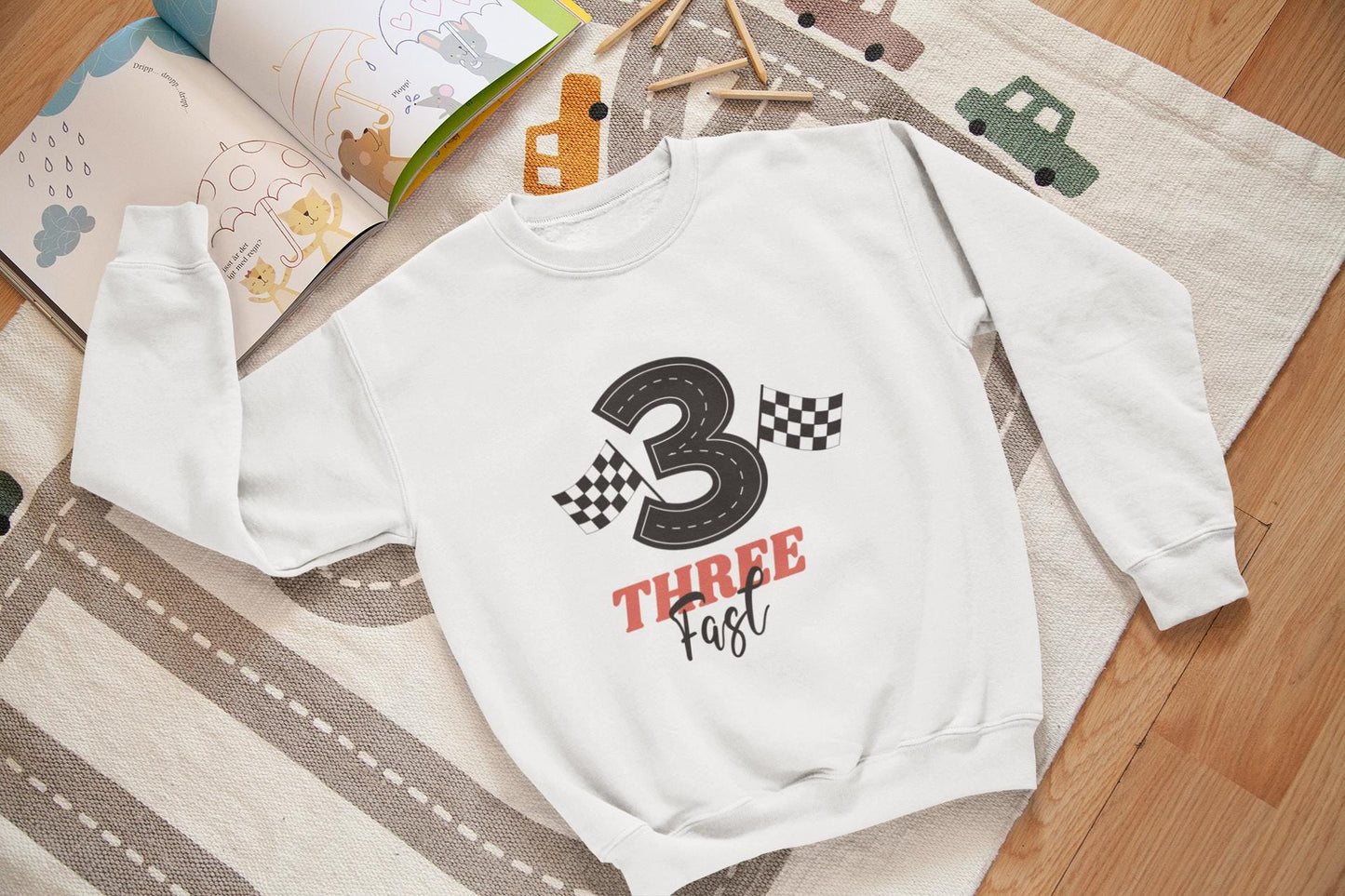 Three Fast Svg, Race Car Birthday SVG Design for 3rd Birthday Party, Racing Theme, Checkered flag SVG, Kids racing theme, Boy birthday Svg