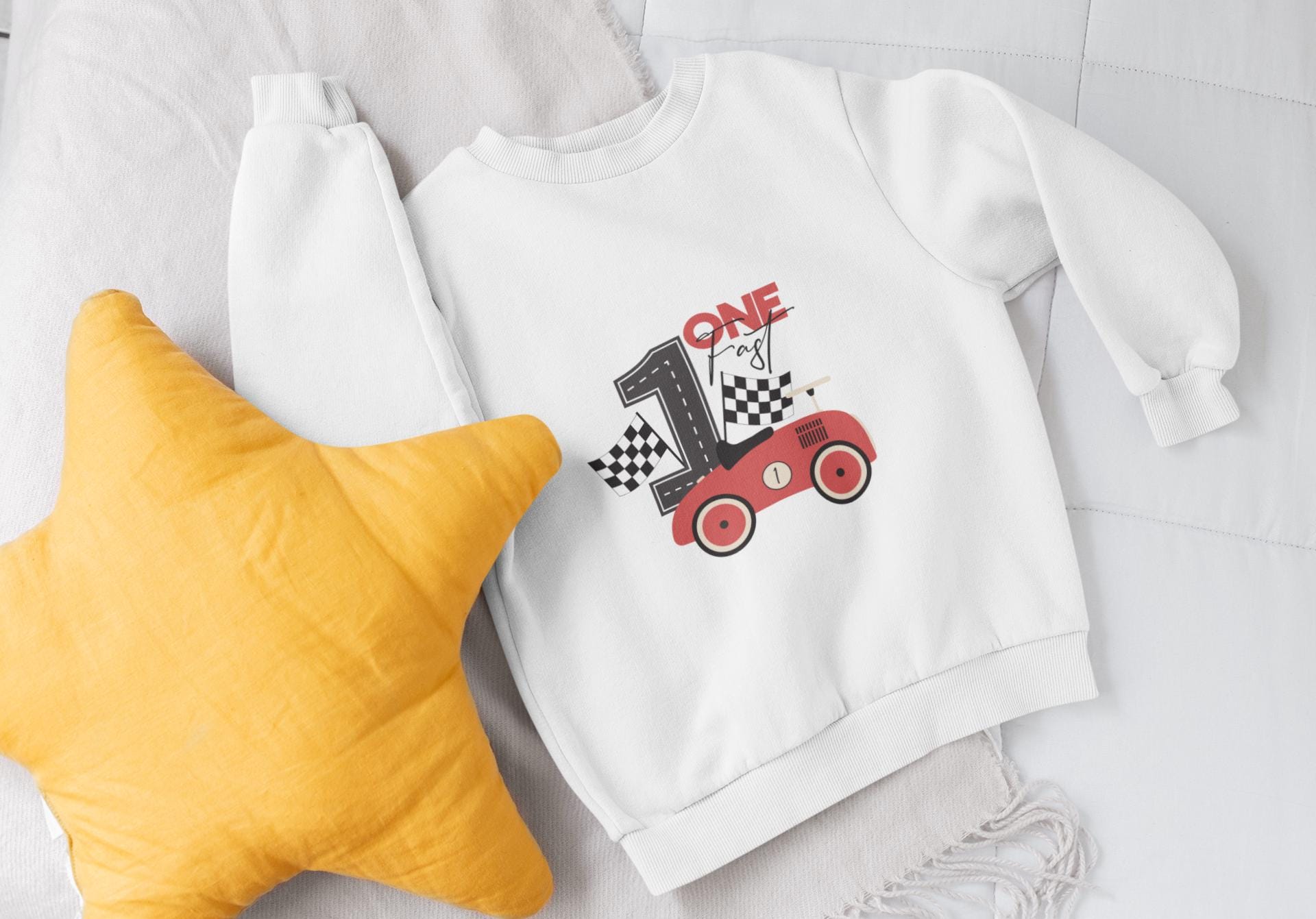 One Fast Birthday SVG, Race Car First Birthday Party, 1st Birthday Racing Car, Red Vintage Car Svg, Silhouette race car Svg, kids party Svg