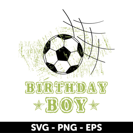 Football Birthday SVG, Soccer Birthday Boy SVG, Football-Themed Birthday Shirt Design, Birthday Boy Soccer SVG, Football Birthday Design