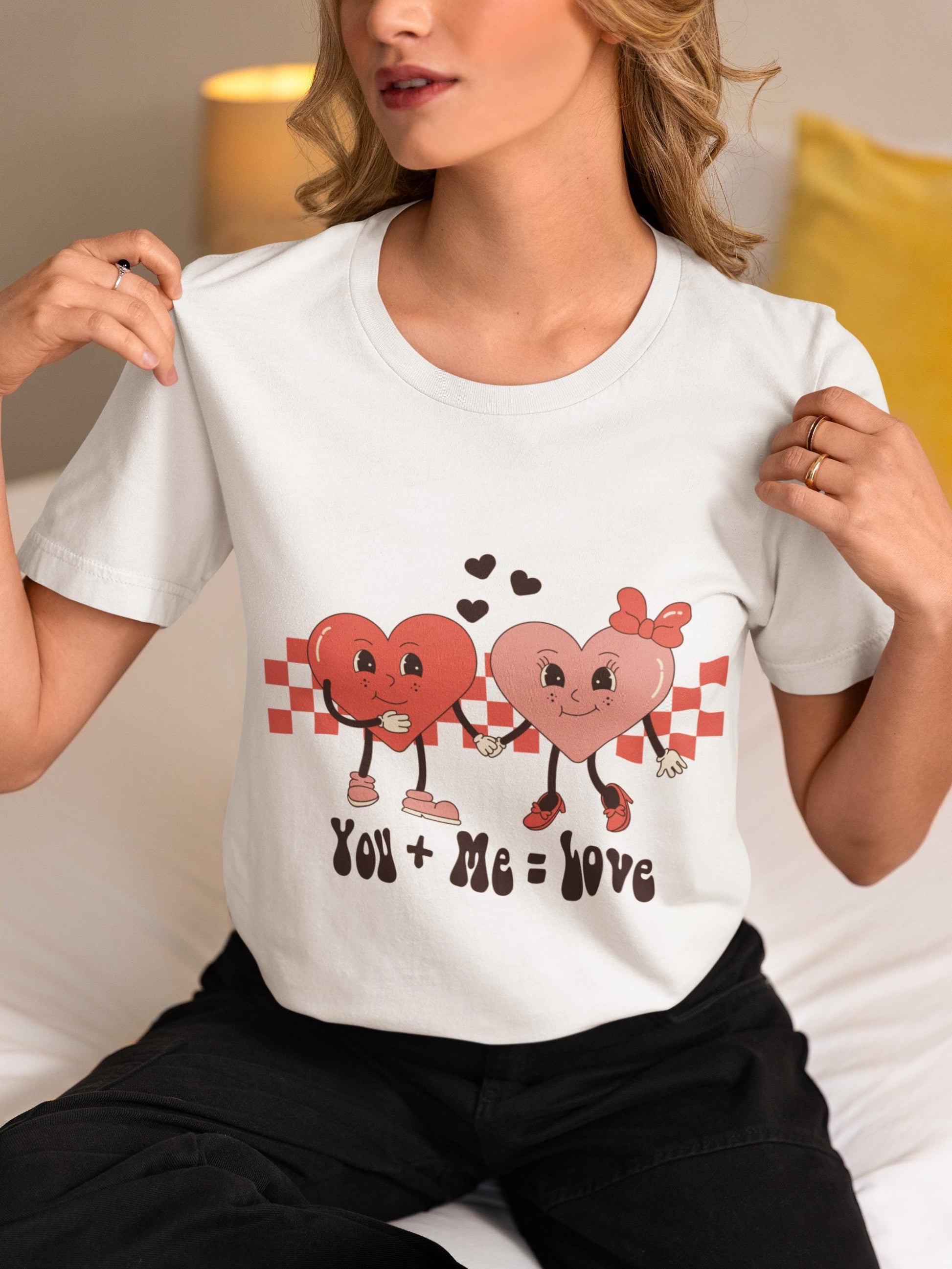 Groovy Valentine Svg, Kids Valentine Svg, Retro Valentine Png, Valentine Shirt Svg, Romantic Digital File, You and Me SVG, Heart Couple Svg