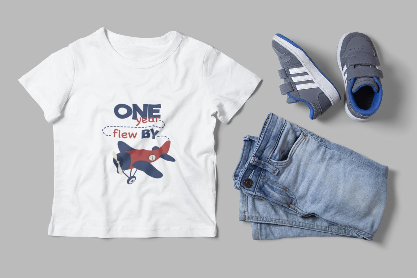 One Year Flew By Svg, Retro Airplane First Birthday Design - SVG, PNG, EPS Formats, Retro airplane Svg, Boy birthday Svg, Fast One Svg
