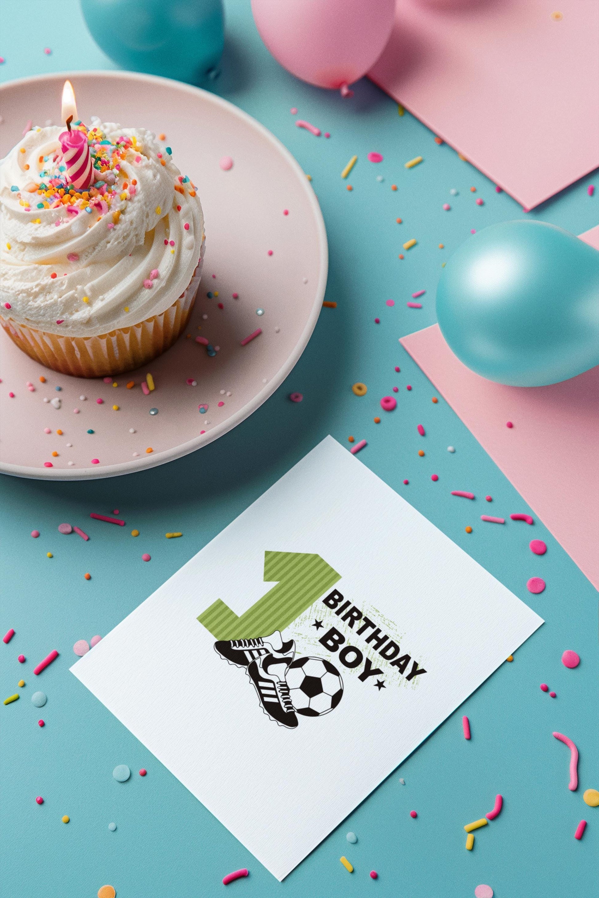 1st Birthday Soccer Boy SVG, Football-Themed Birthday Design SVG, First birthday boy soccer, Soccer birthday SVG, Boy's first birthday