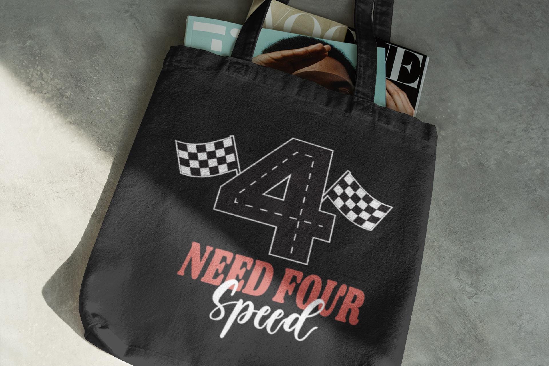 Need Four Speed Birthday SVG - Racing Theme Printable for Kids' Birthday Party - Digital Download, Racing birthday SVG, 4th birthday SVG