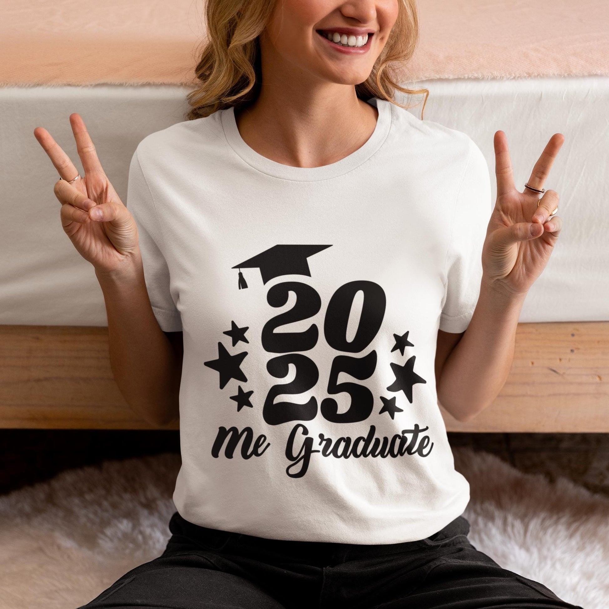 2025 Graduation Design - Graduate Cap with Stars - Digital Files SVG, PNG, EPS, Class of 2025 design, Graduate cap Svg, Graduation Svg