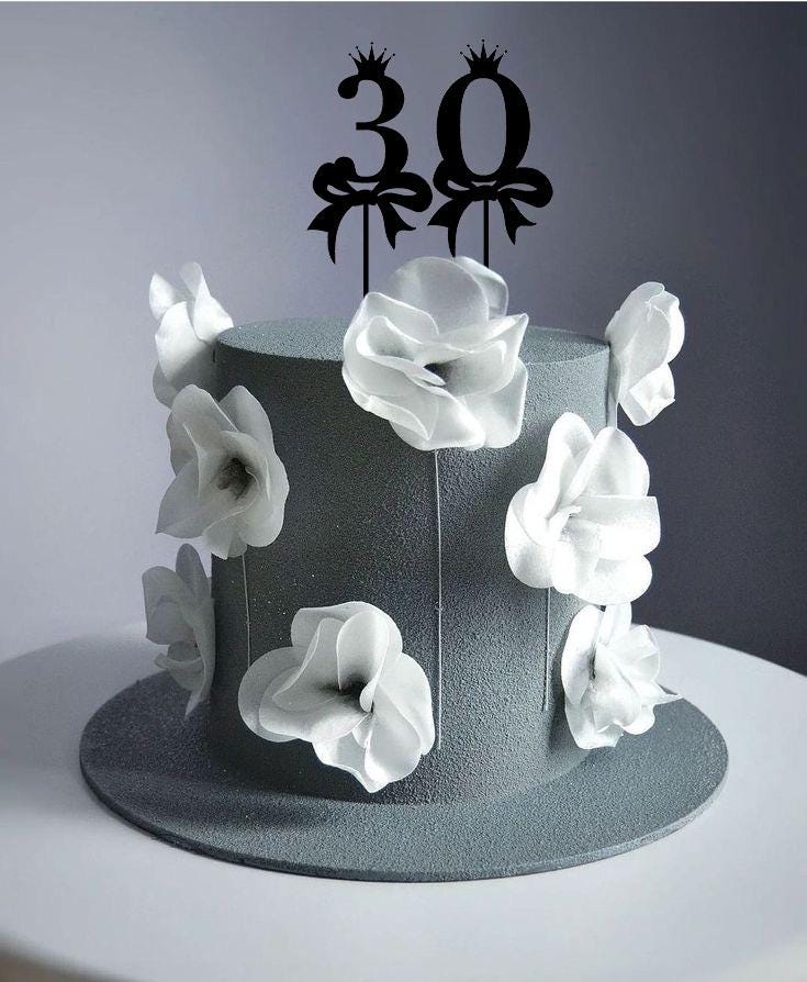 Elegant Numbers with Crown and Ribbon Design - Digital Cake Topper Set (0-9) - SVG, PNG, EPS for Birthday and Celebration Crafts