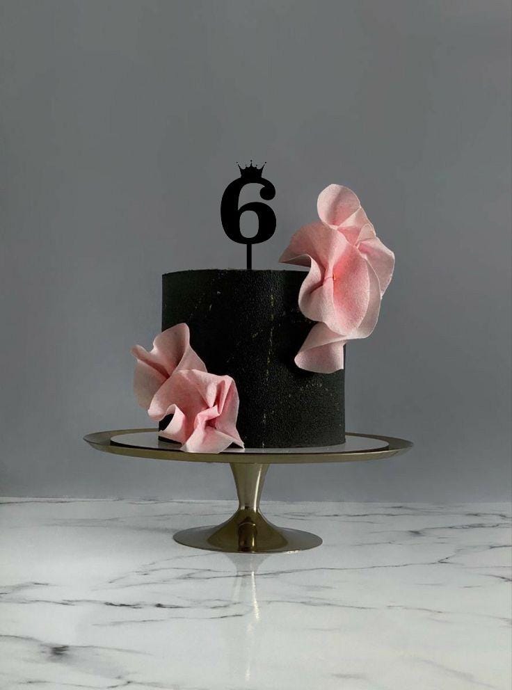 Crown Number Cake Toppers SVG, Numbers 0-9 for Birthdays – Digital Download, Royal number cake topper, numbers with stick Svg