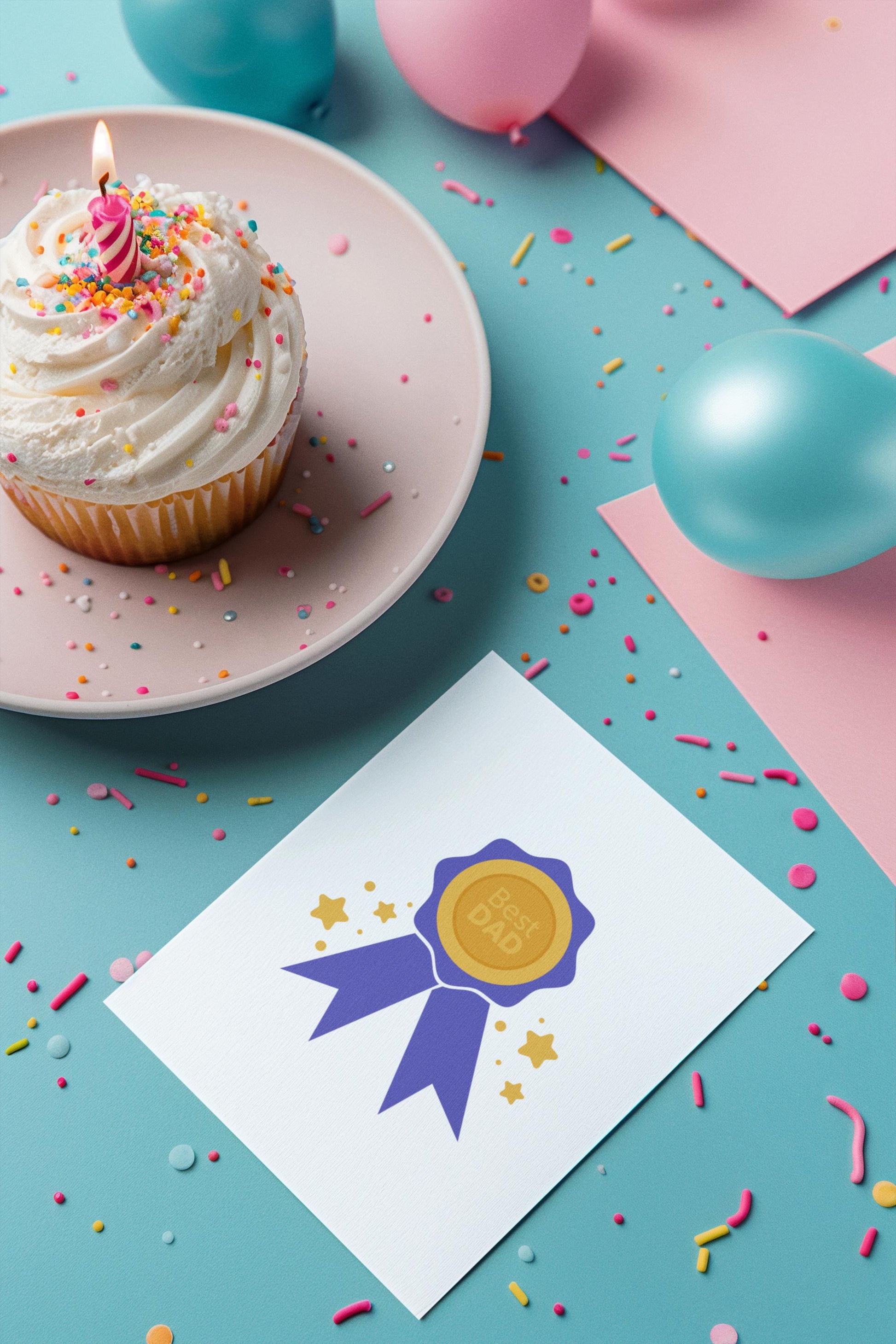 Best Dad Award Ribbon Design Svg, PNG, EPS for Father's Day, Best Dad svg, Best Dad Medal svg, Silhouette Father's Day