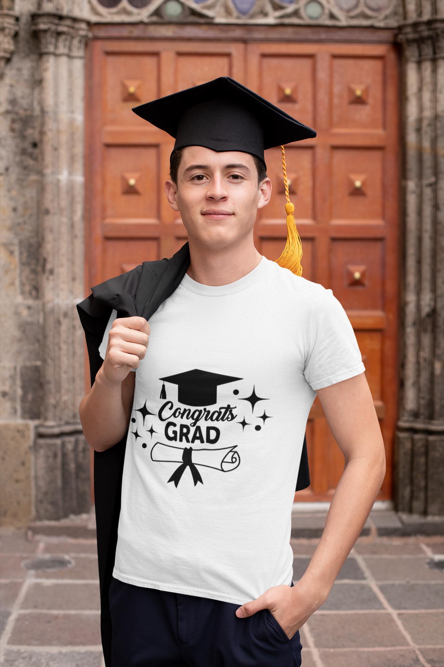 Congrats Grad Graduation Design - Diploma, Cap, and Sparkles - Digital Files SVG, PNG, EPS, Decorations, and Graduation Keepsakes